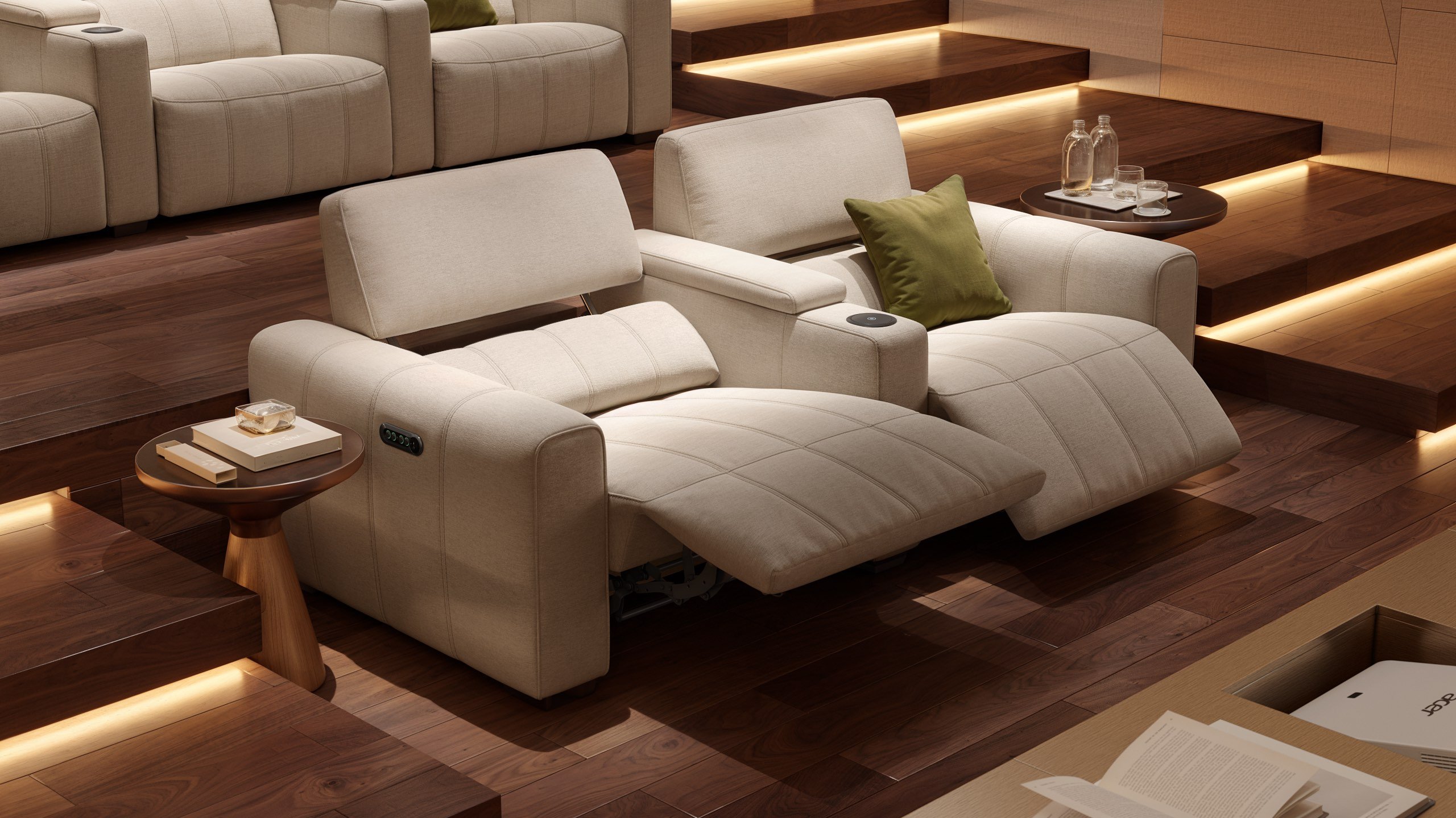 Stoff 2-Sitzer Kinosofa MALIBU