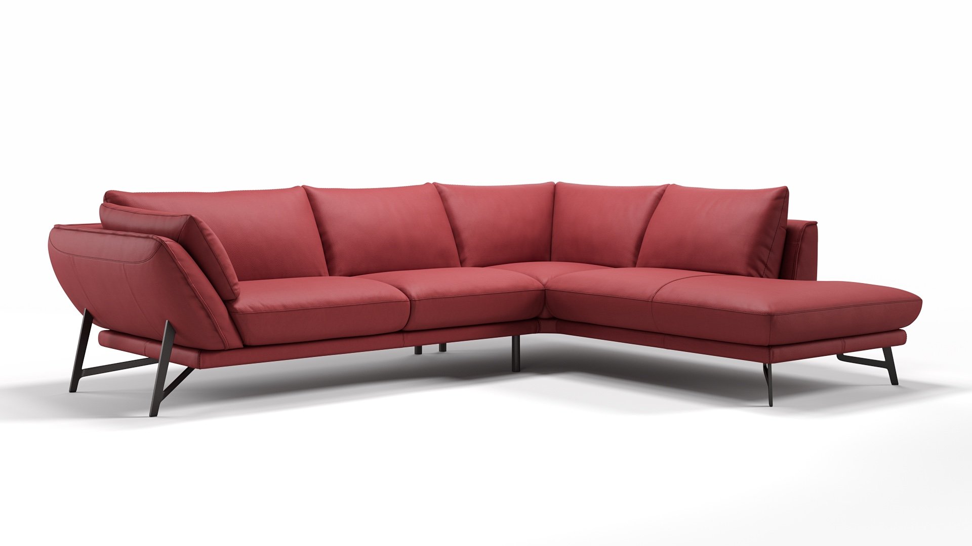 Leder Ecksofa ESTELLA
