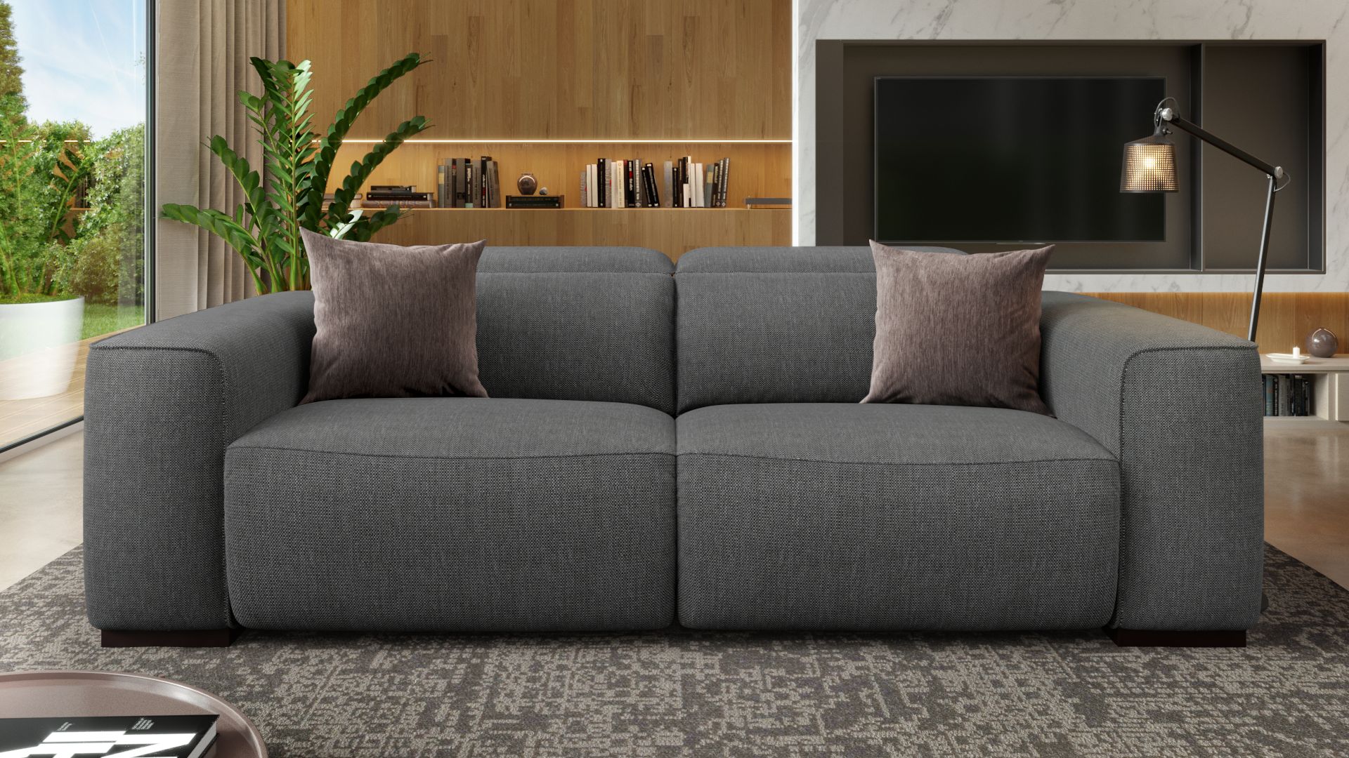 Stoff 3-Sitzer Sofa BINETTO