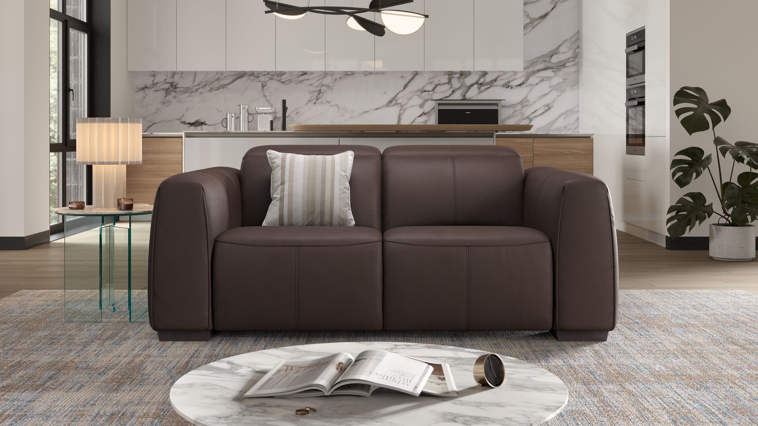 Leder 2-Sitzer Sofa MILLESIMO