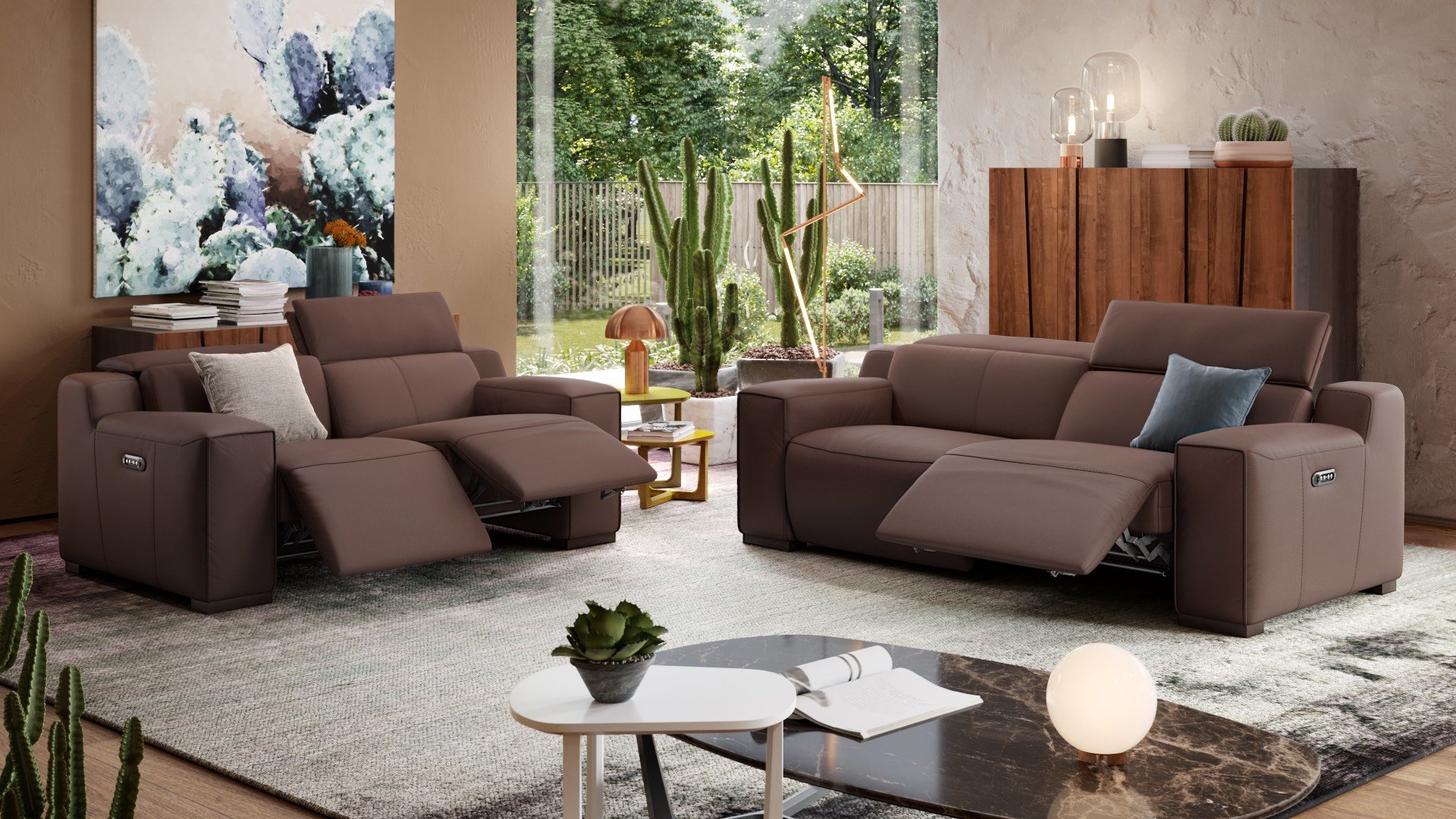 Leder 2-Sitzer Sofa LORETO