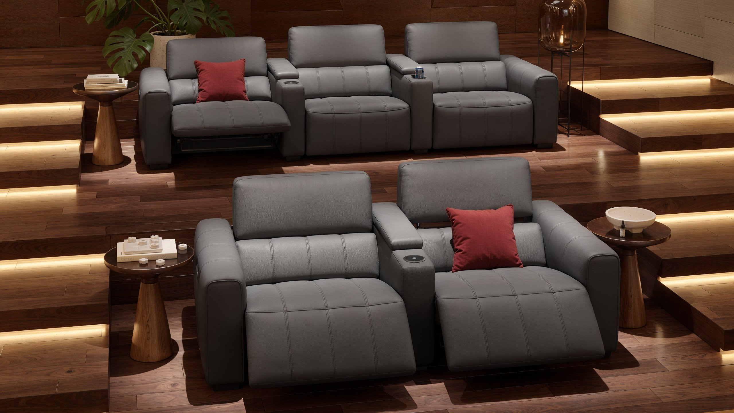 Leder 2-Sitzer Kinosofa MALIBU