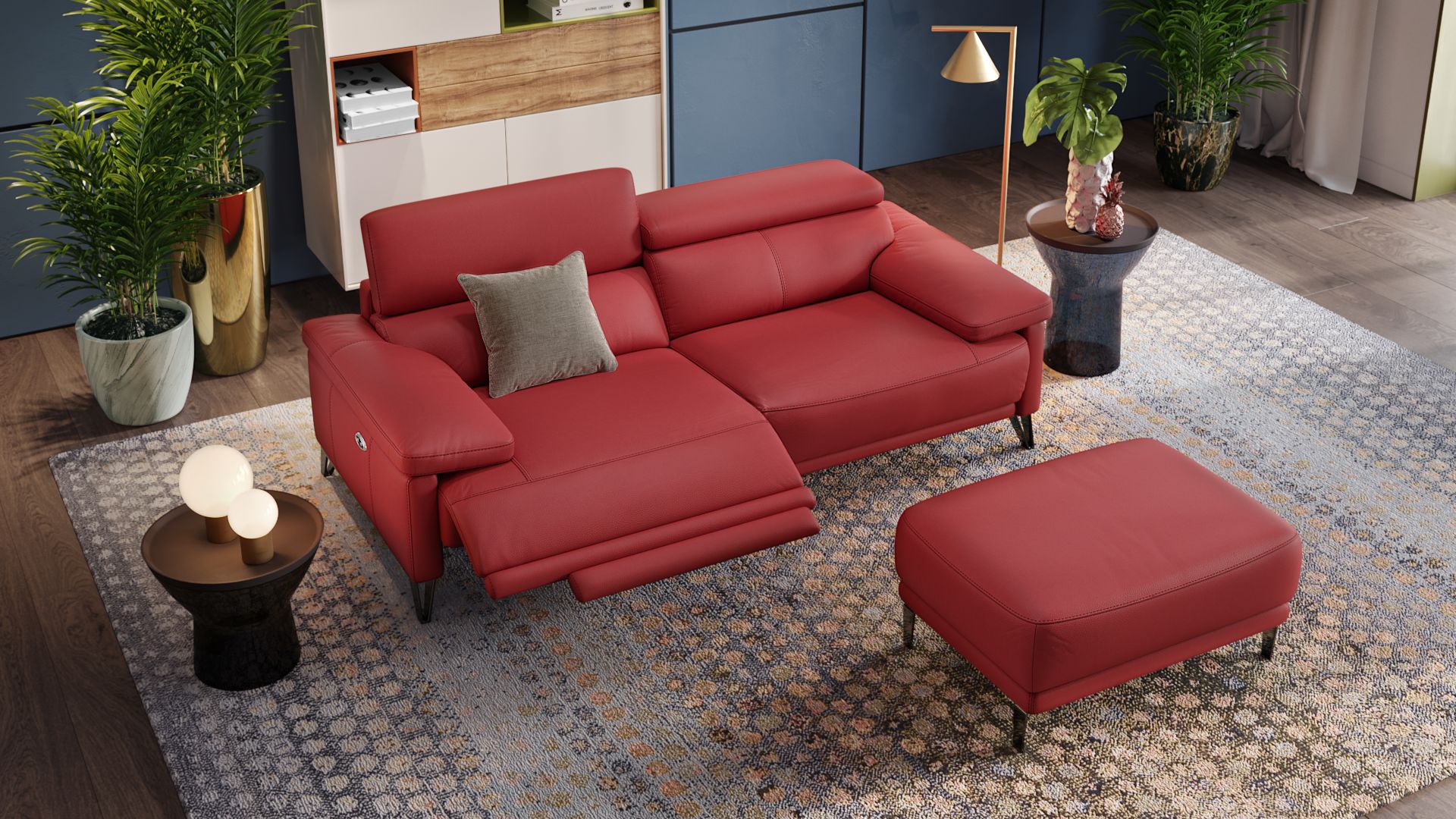 Leder 3-Sitzer Sofa CELANO