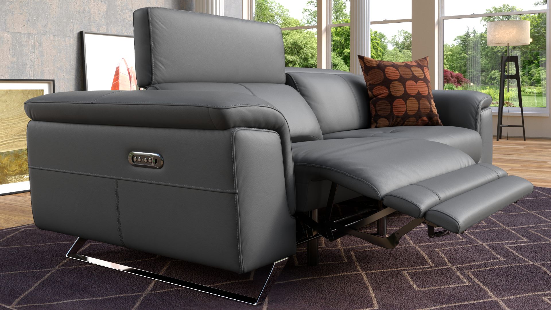 Leder 3-Sitzer Sofa SERRI