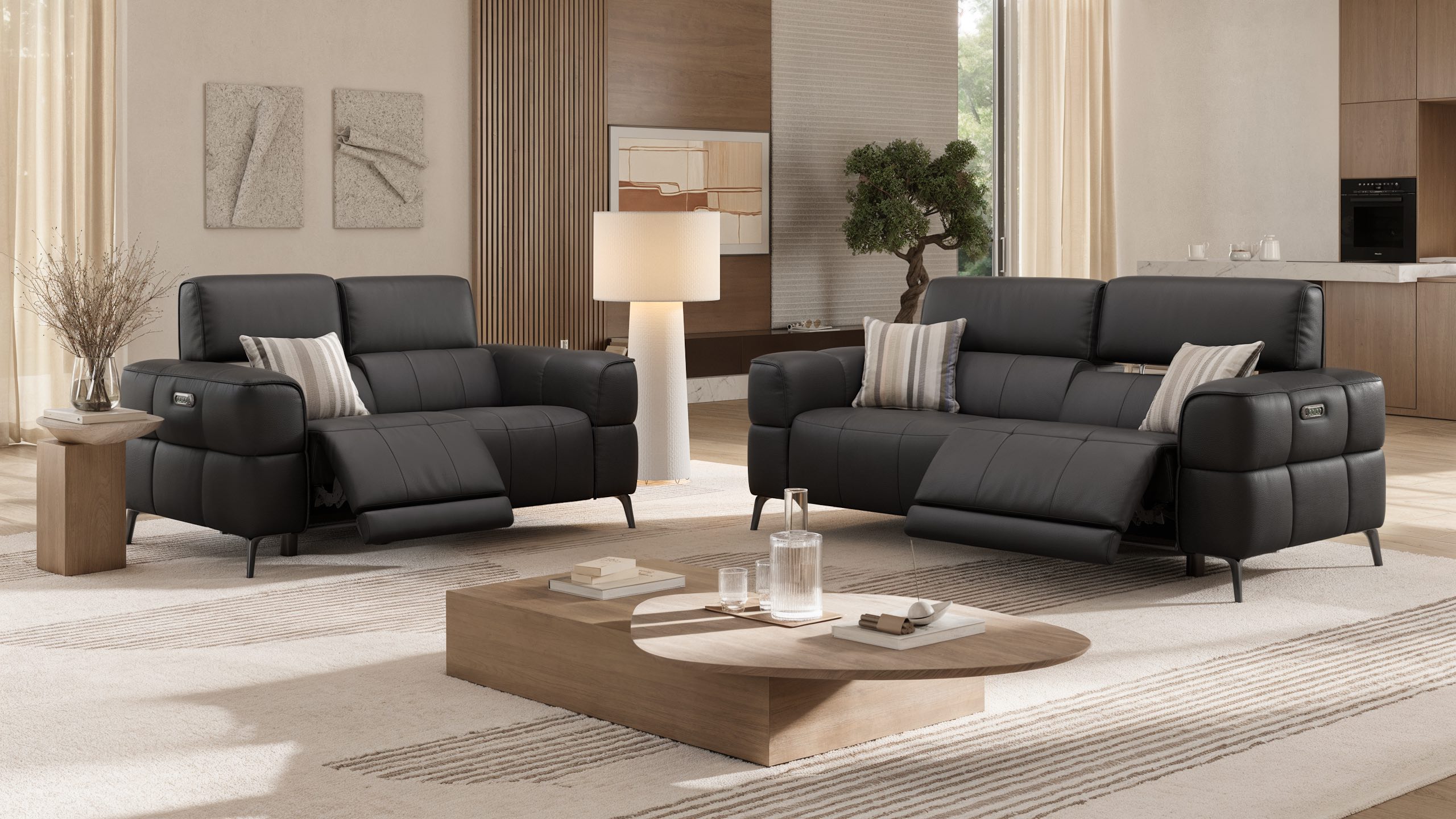 Leder 3-Sitzer Sofa MEZZANO