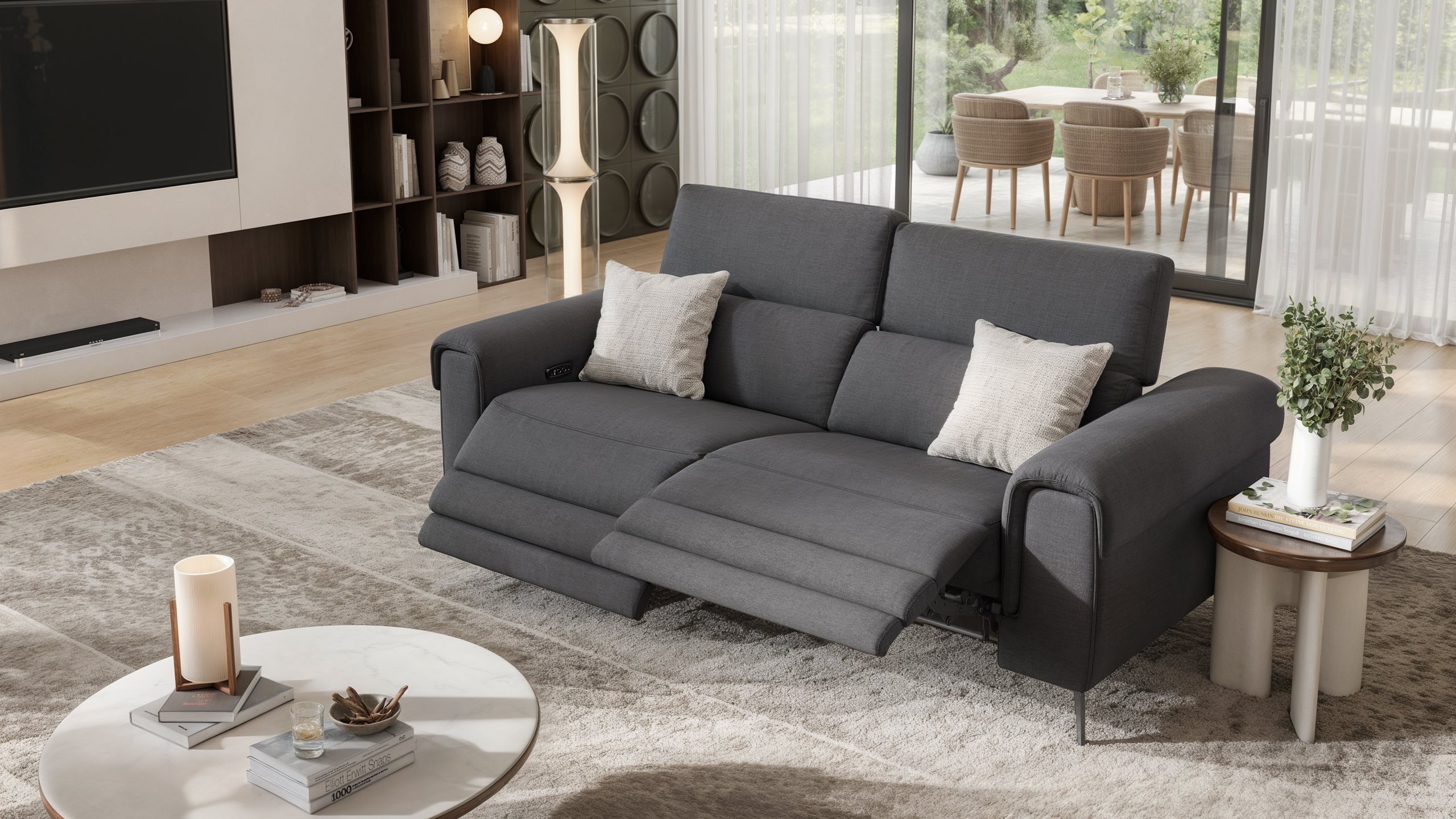 Stoff 3-Sitzer Sofa VISSO