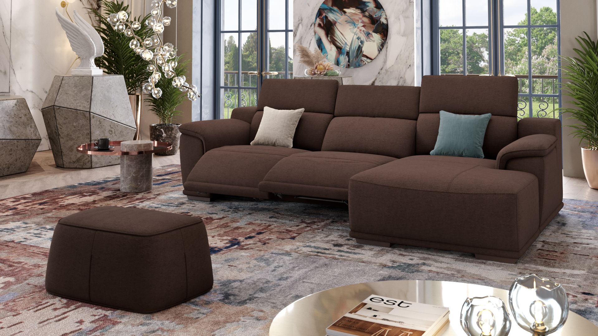 Stoff Ecksofa MONTEFINO