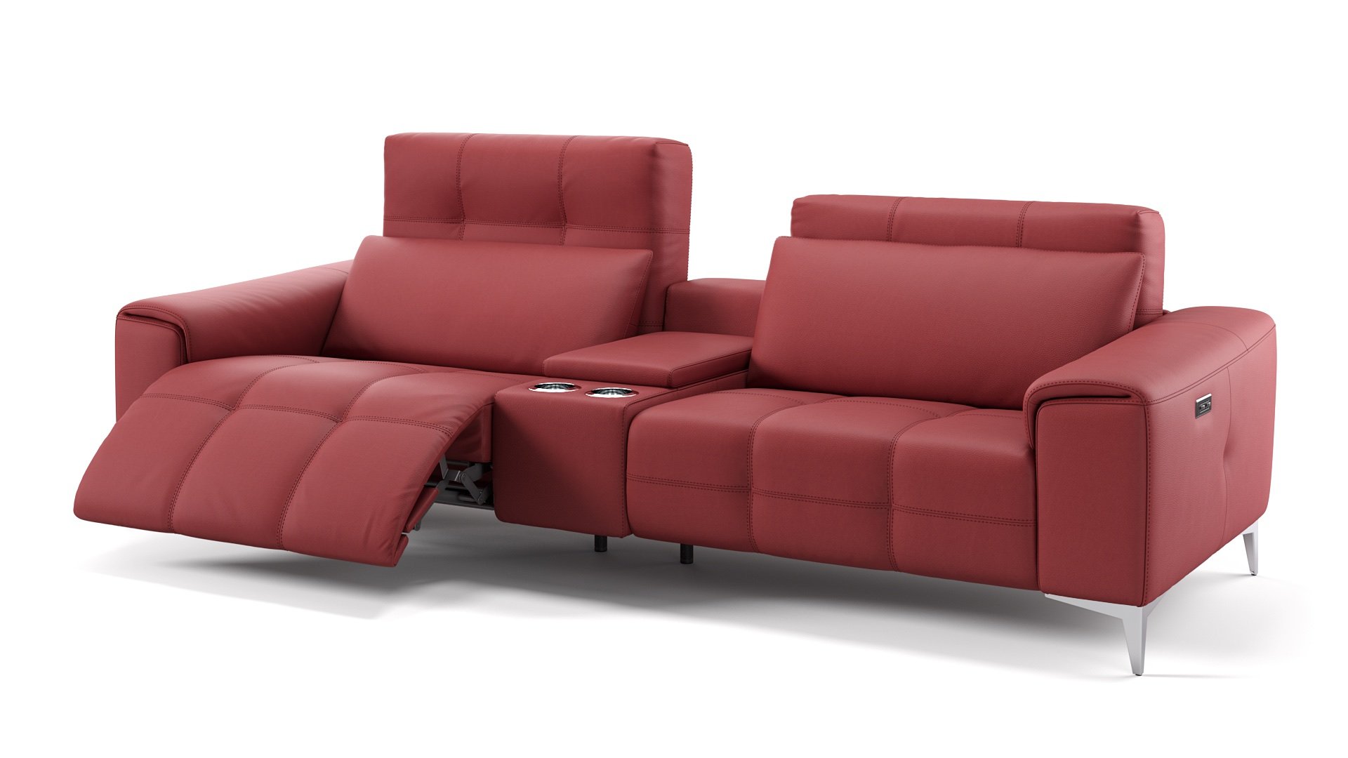 Leder 2-Sitzer Kinosofa SALENTO