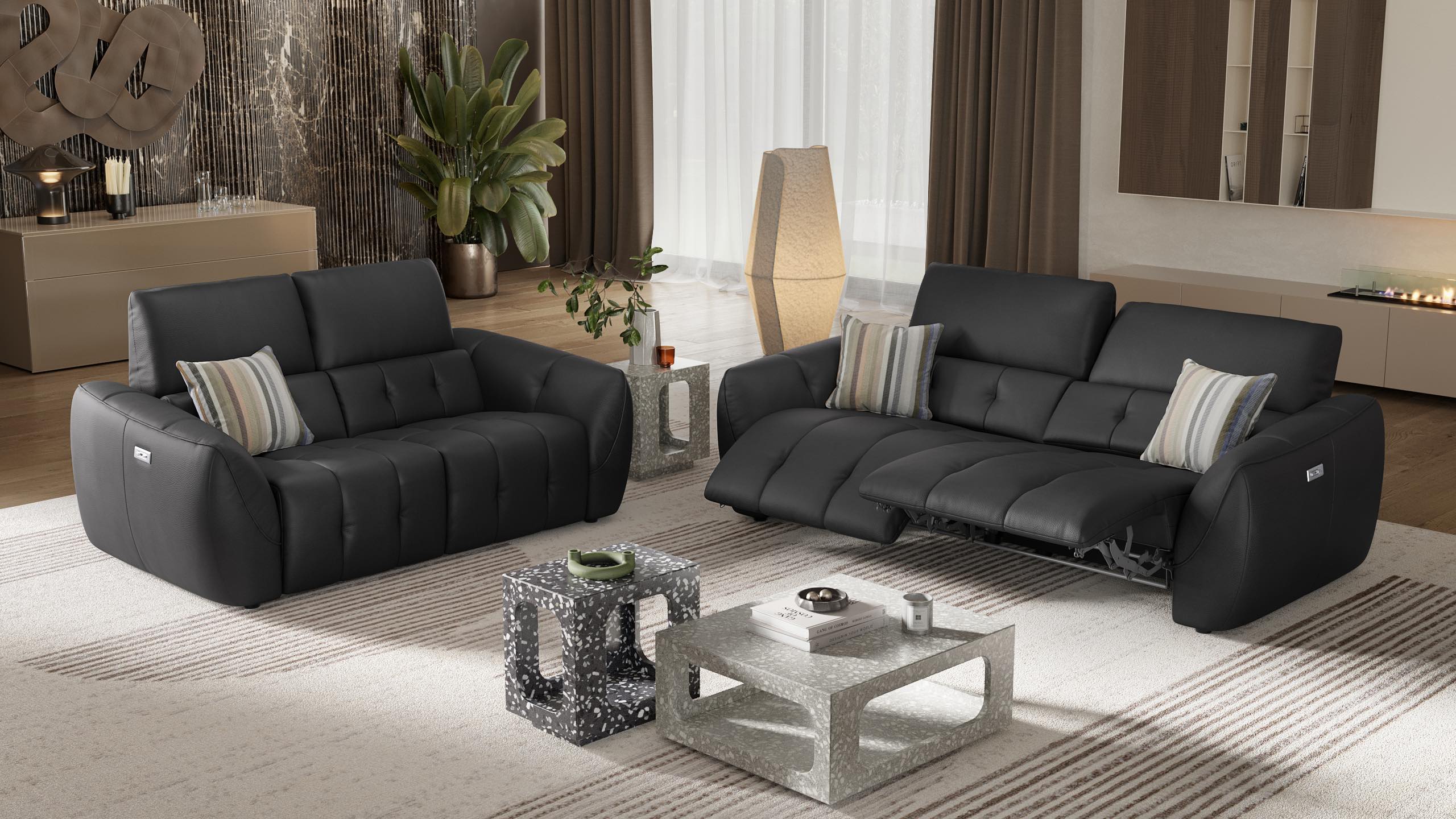 Leder 2-Sitzer Sofa CEPRANO