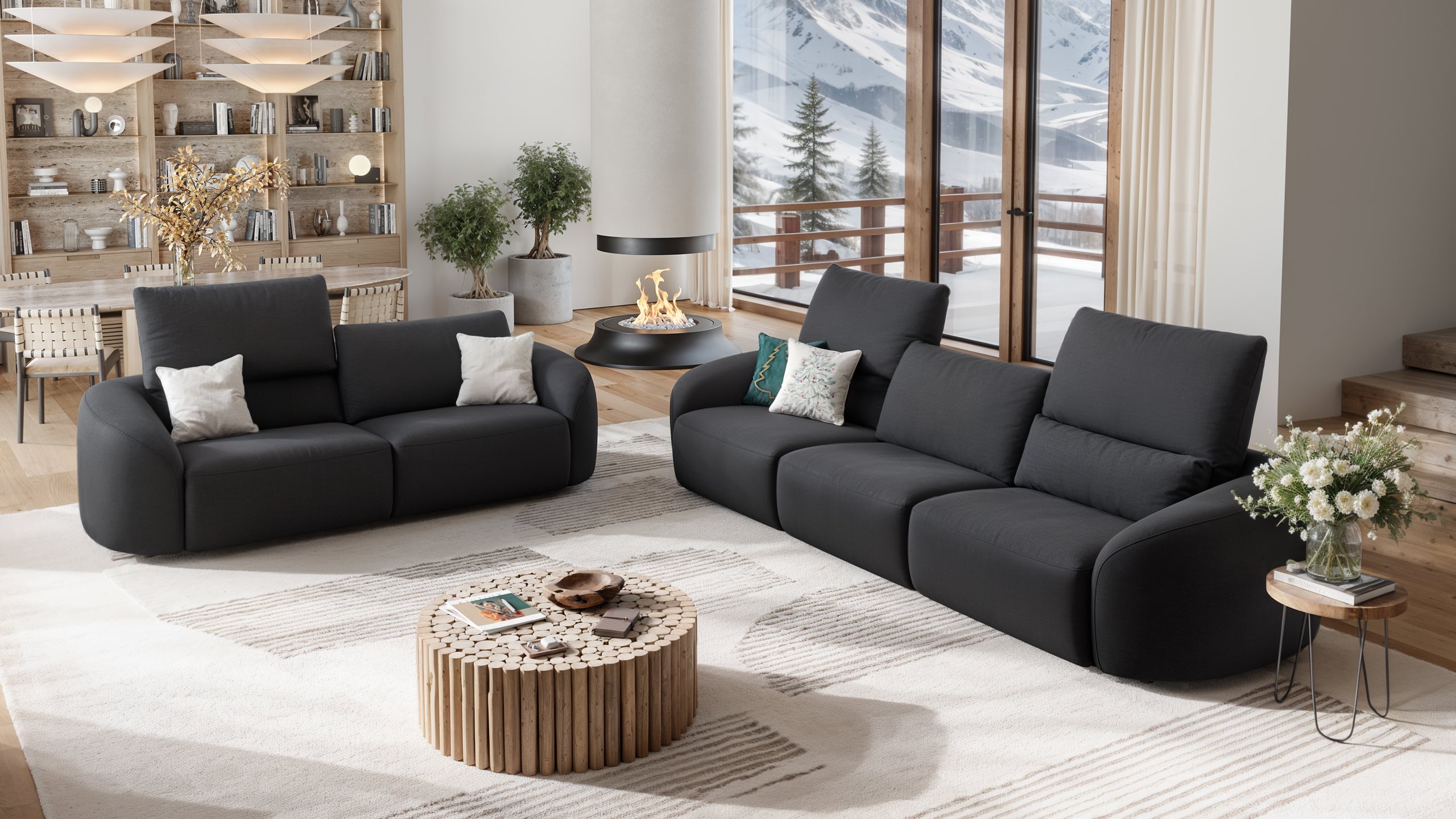 Stoff 3-Sitzer ST. MORITZ