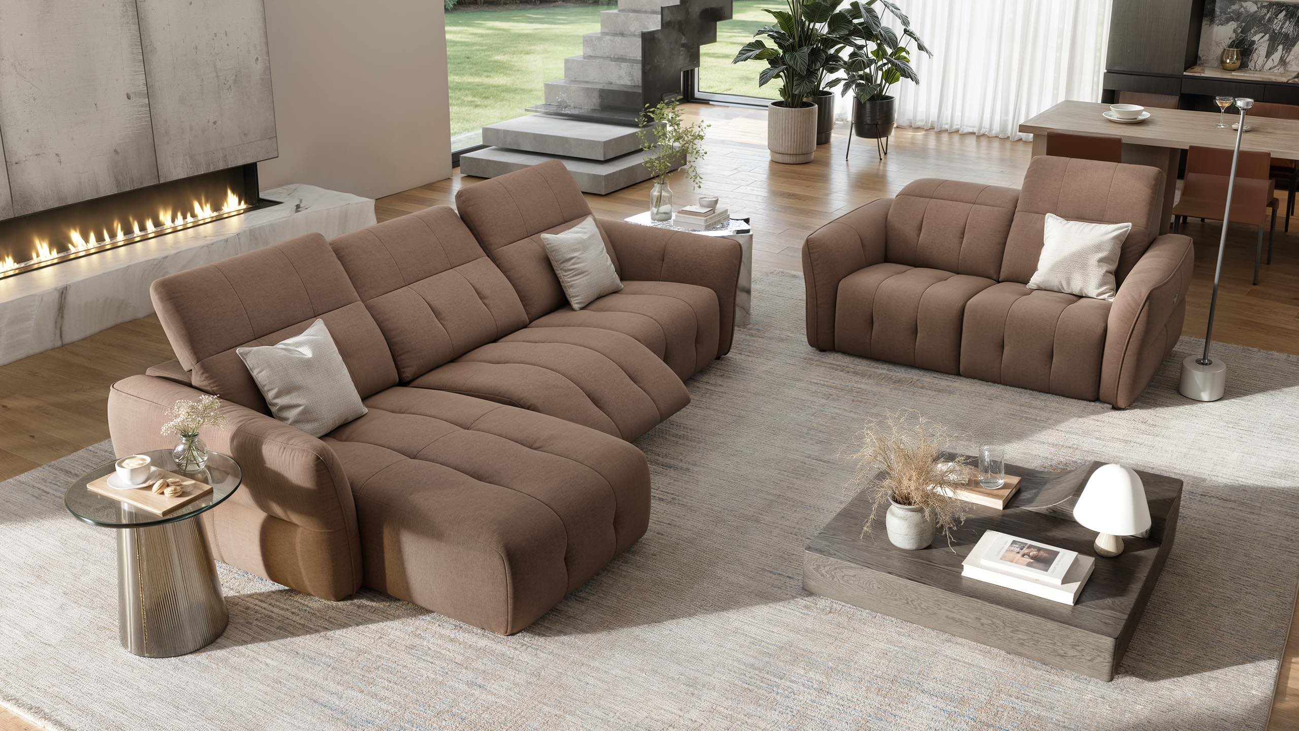 Stoff Ecksofa MARANELLO