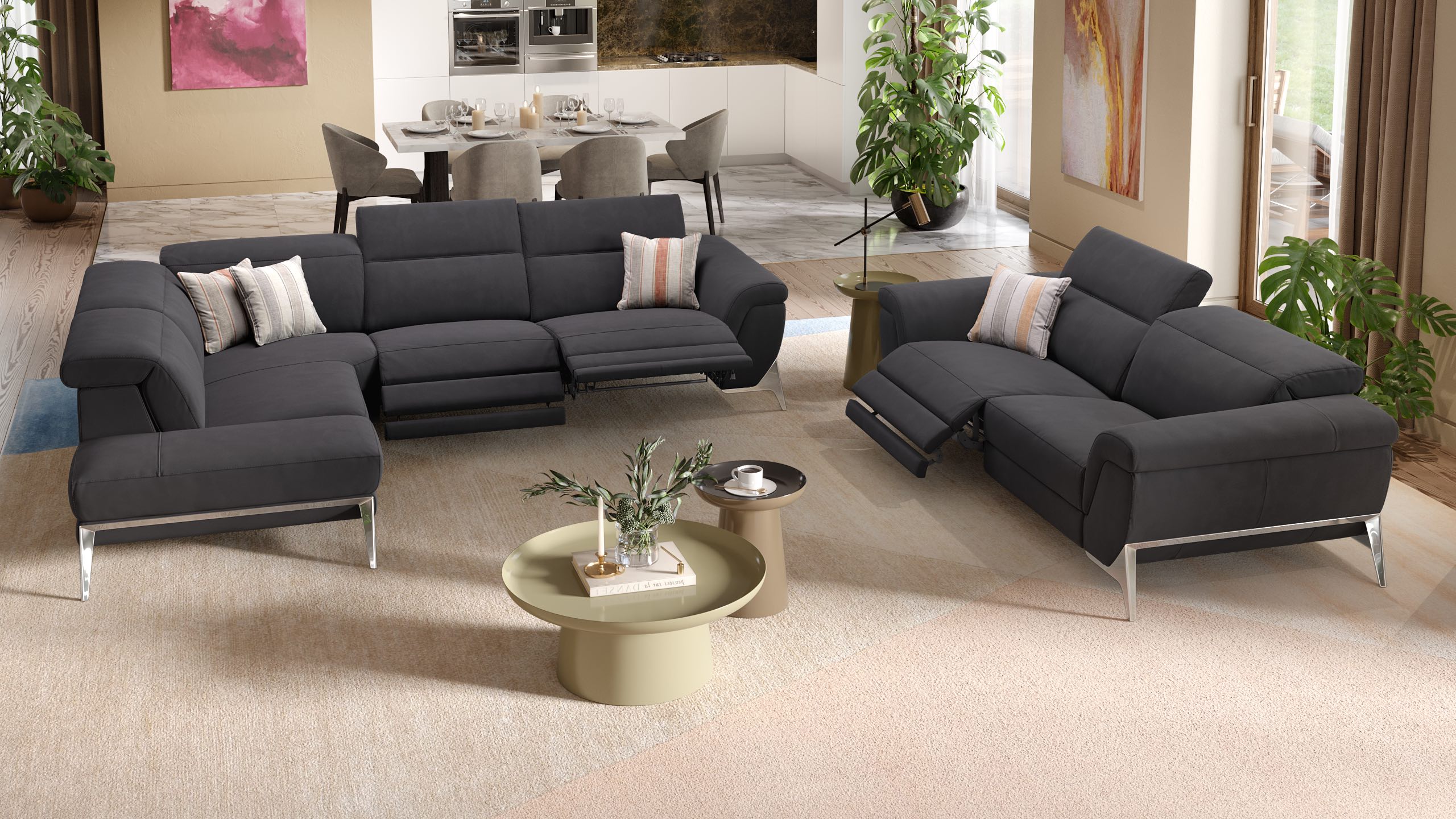 Stoff Ecksofa ARINA