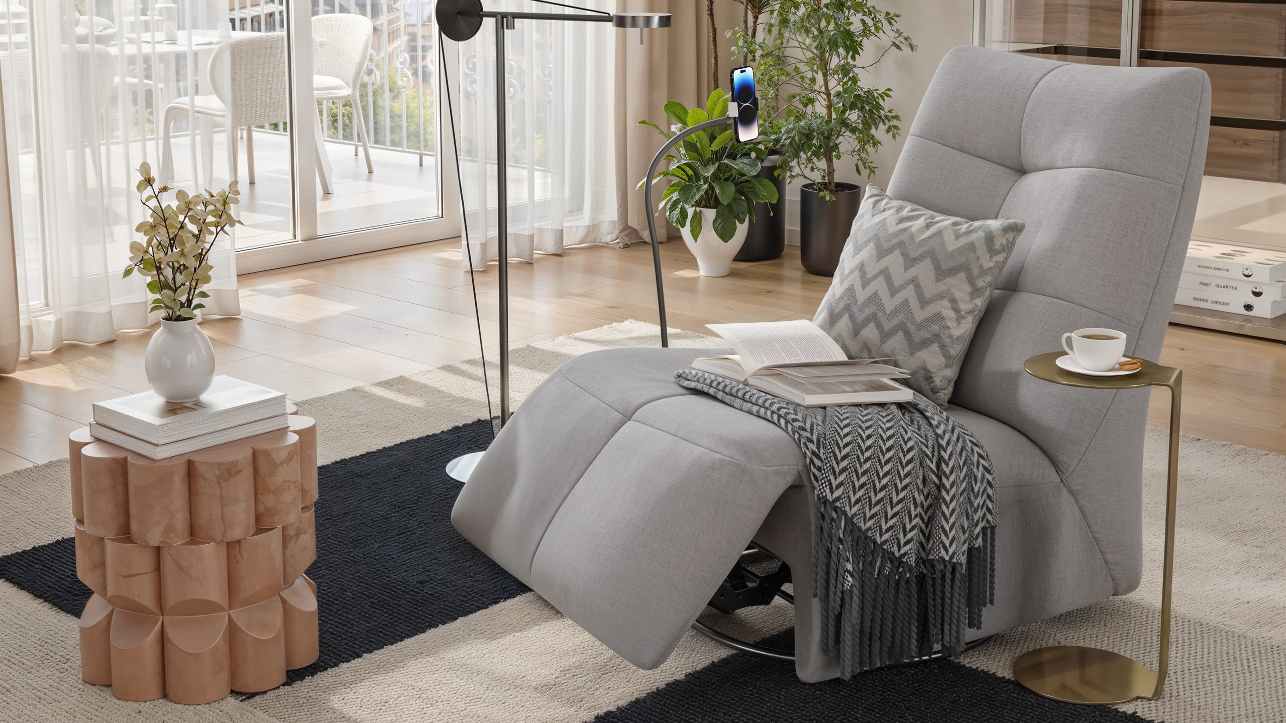 Stoff Sessel LUCCA