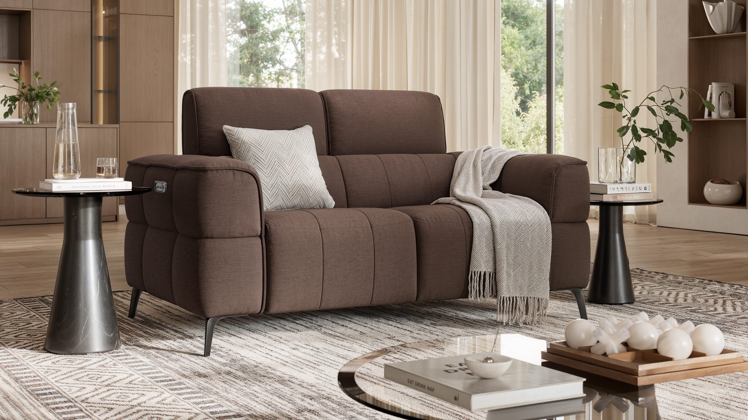 Stoff 2-Sitzer Sofa MEZZANO