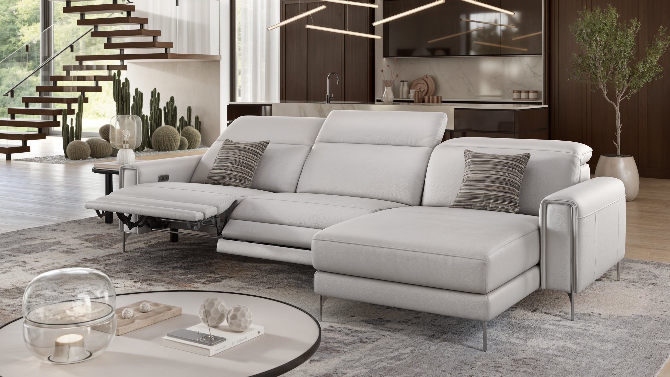 Leder Ecksofa BELLAGIO