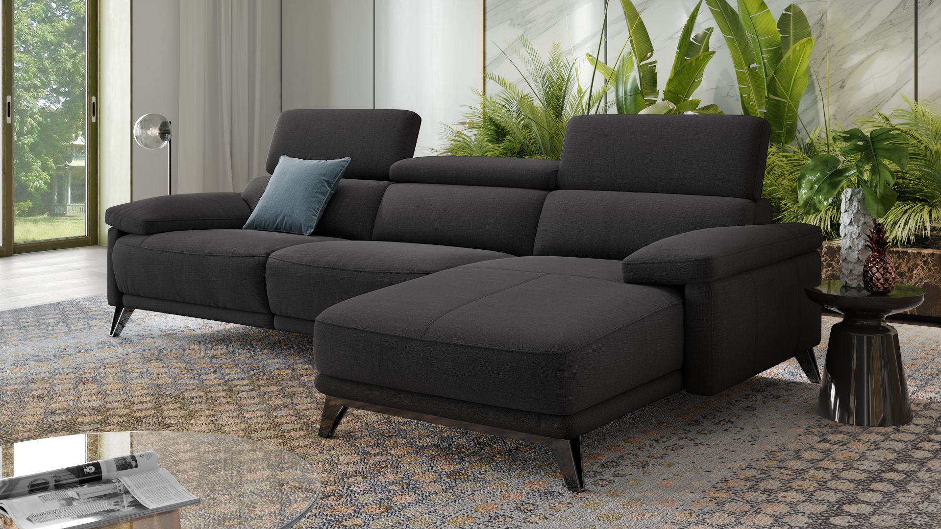 Stoff Ecksofa CELANO