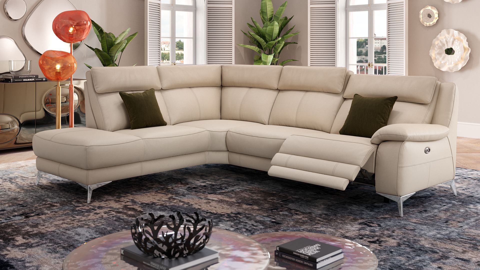 Leder Wohnlandschaft ALIANO
