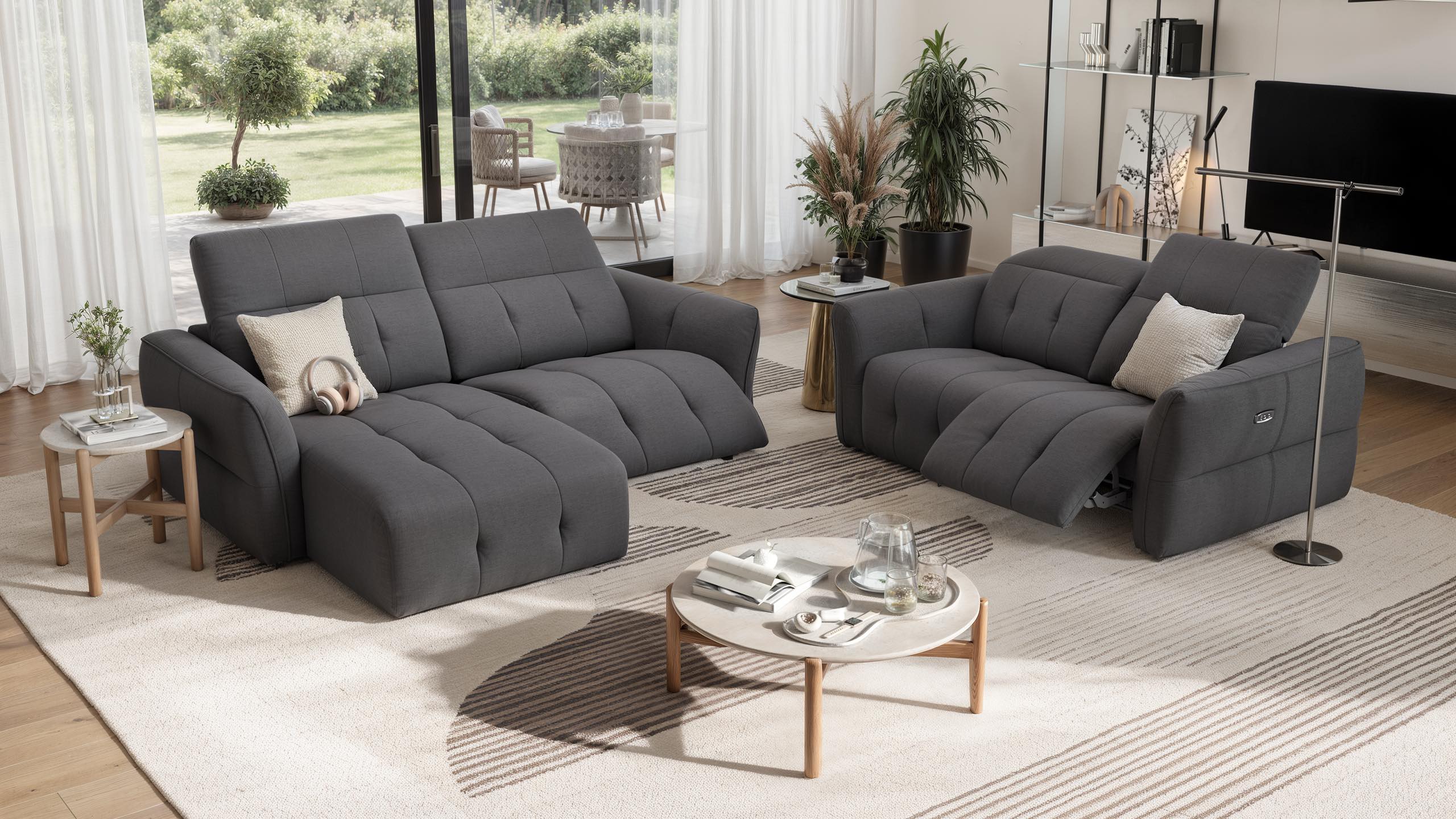 Stoff Ecksofa mini MARANELLO