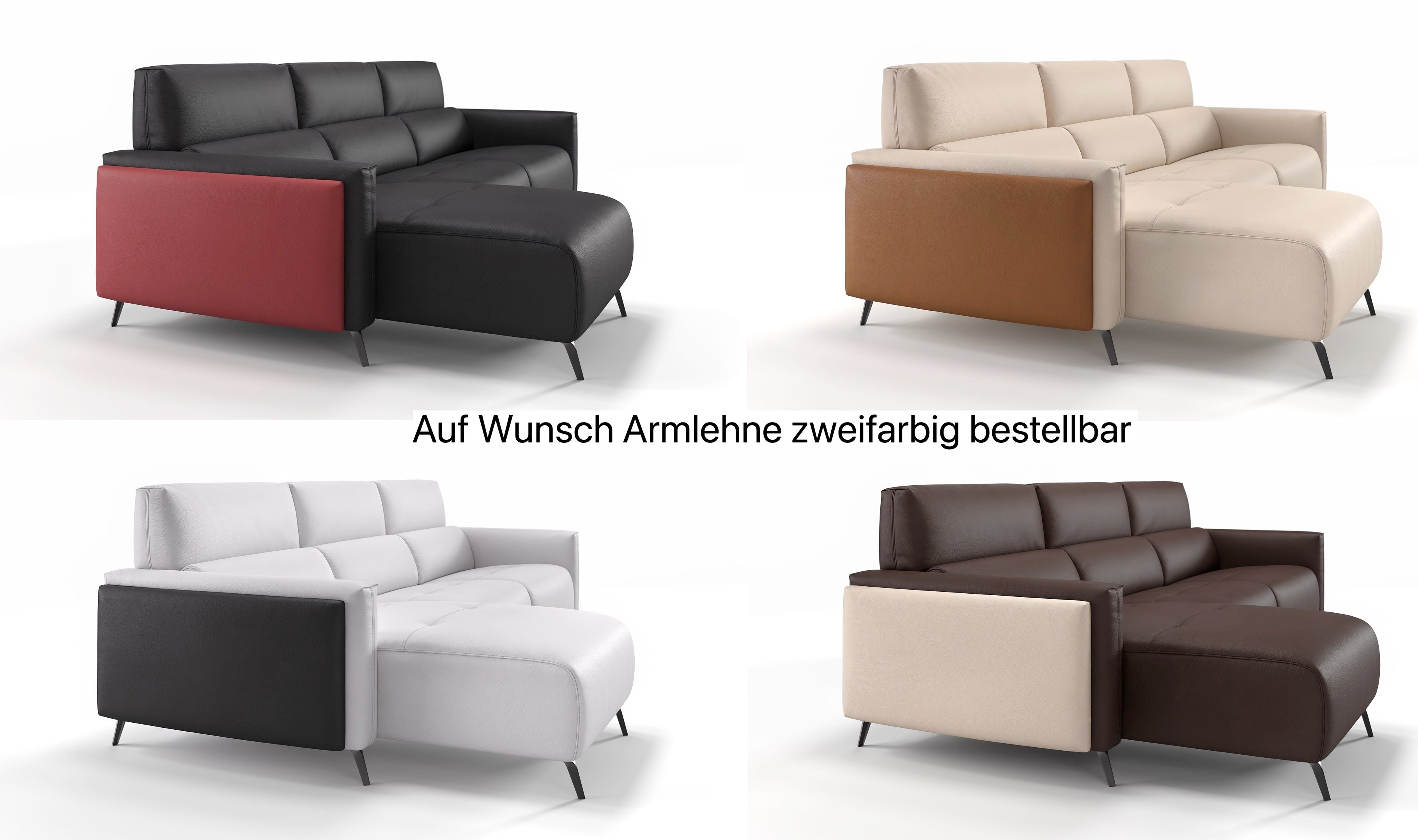 Leder Ecksofa AVELLA