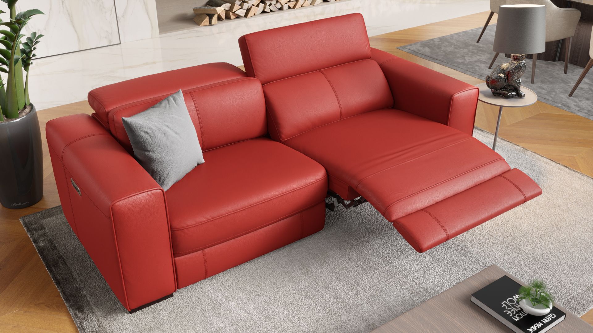 Leder 3-Sitzer Sofa BOVINO