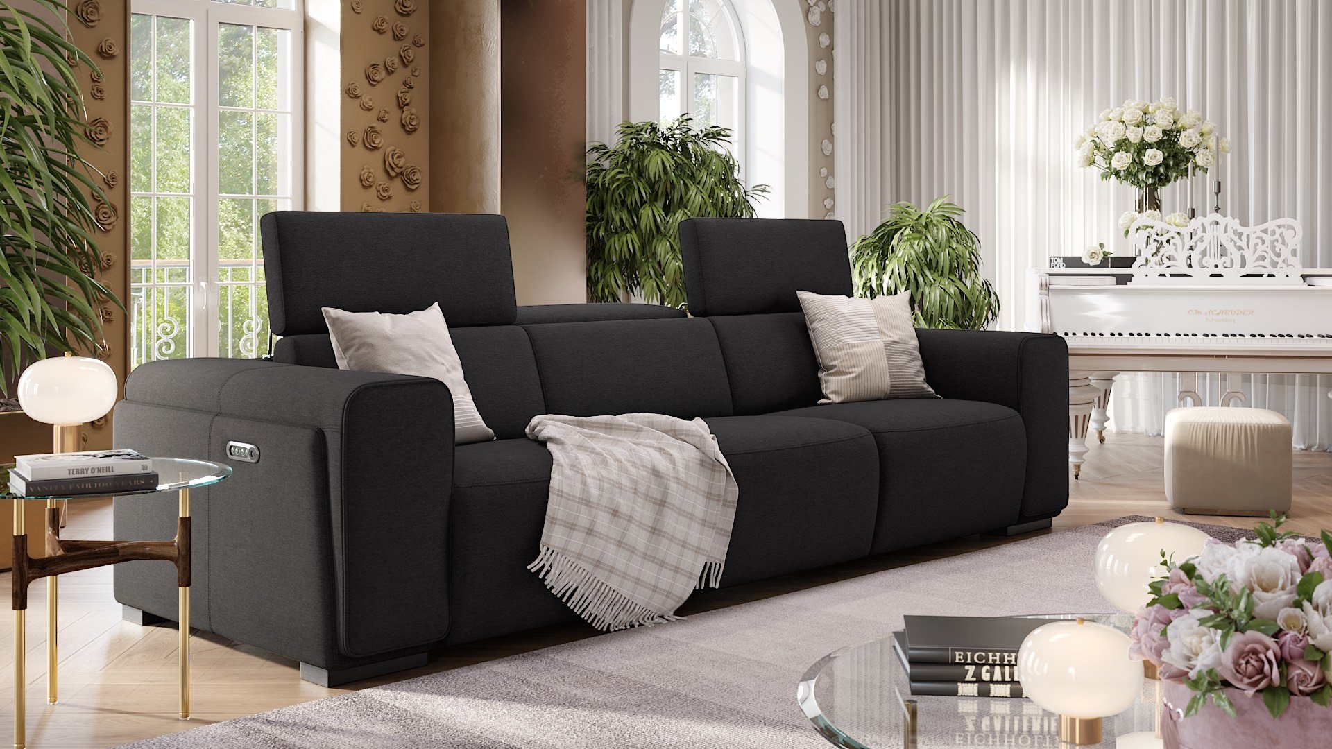 Stoff 3-Sitzer Sofa XXL IMPERIA