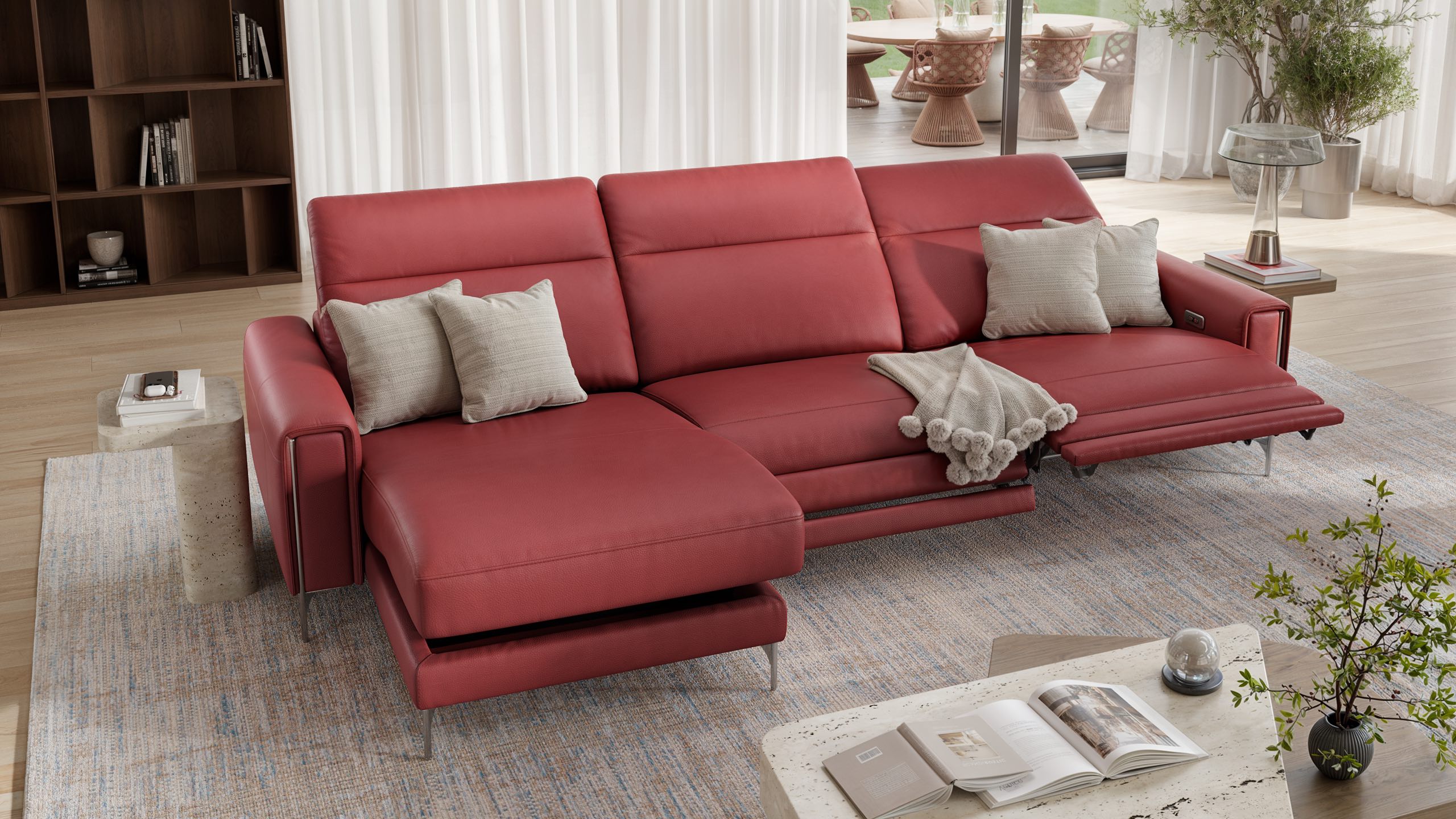 Leder Ecksofa BELLAGIO