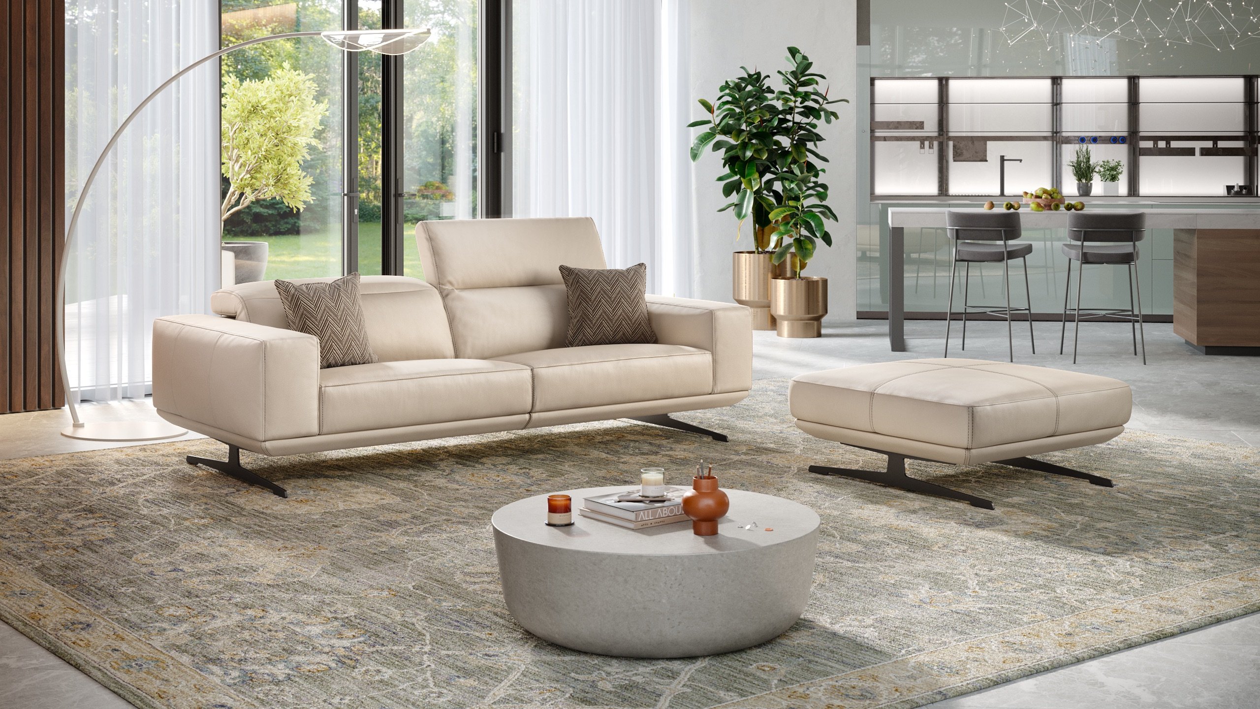 Leder 3-Sitzer Sofa MERANO