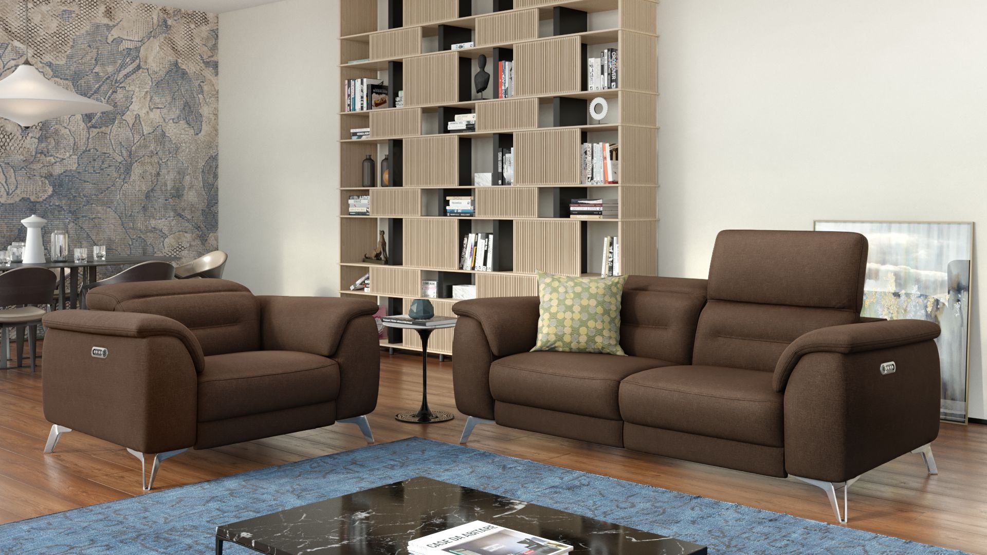 Stoff 2-Sitzer Sofa GANDINO