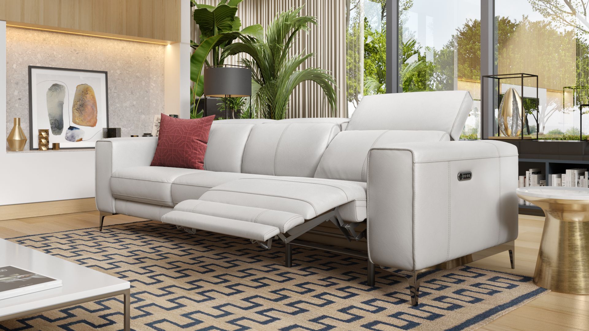 Leder 3-Sitzer Sofa XXL CUPELLO