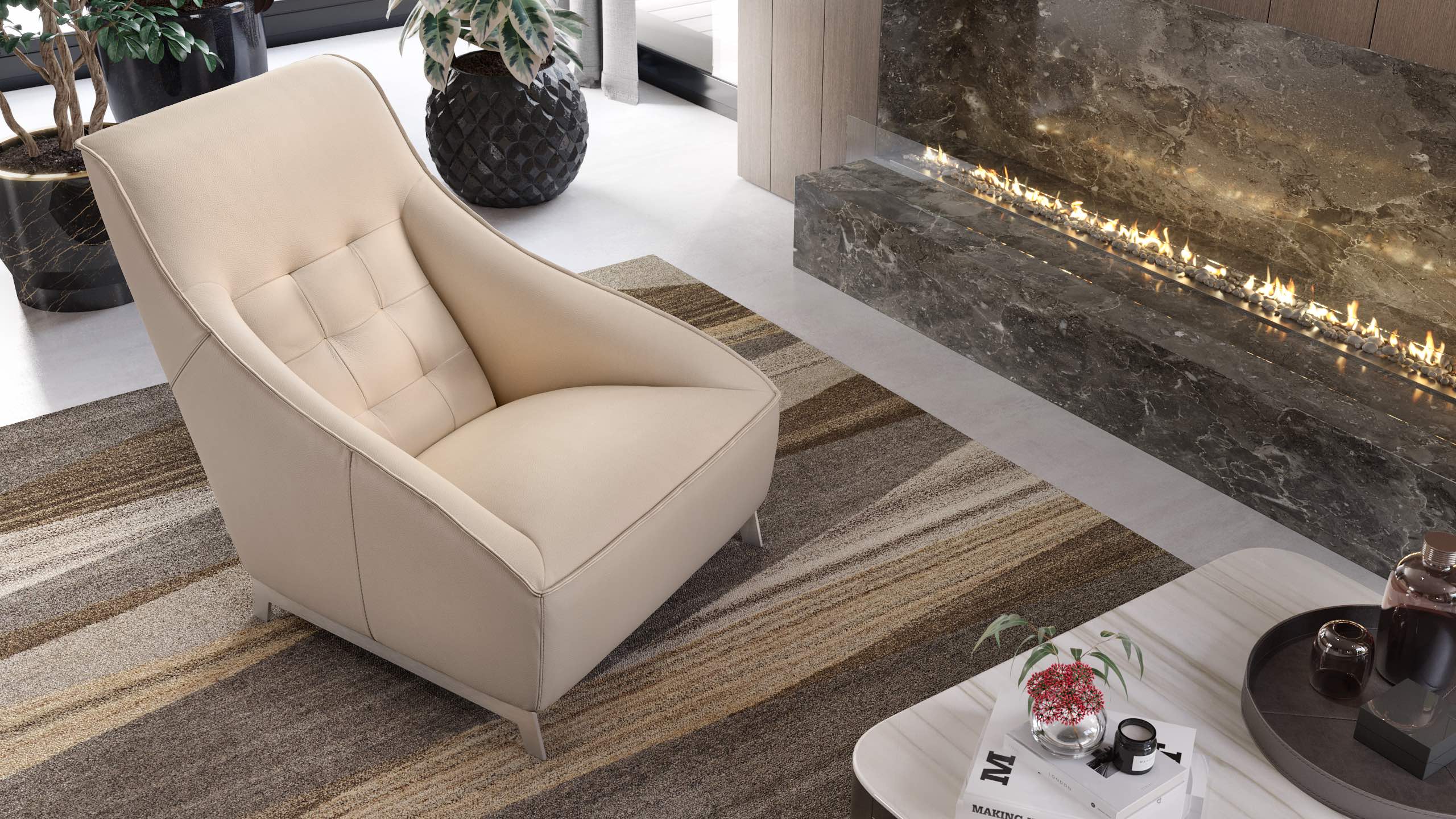 Leder Sessel ARONA