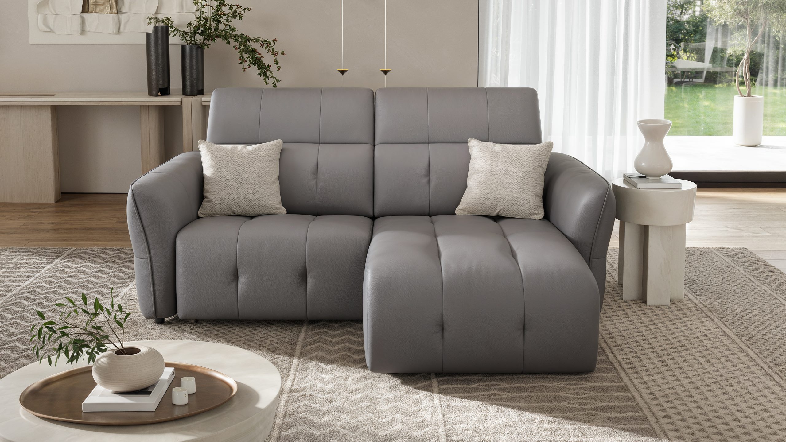 Leder Ecksofa mini MARANELLO