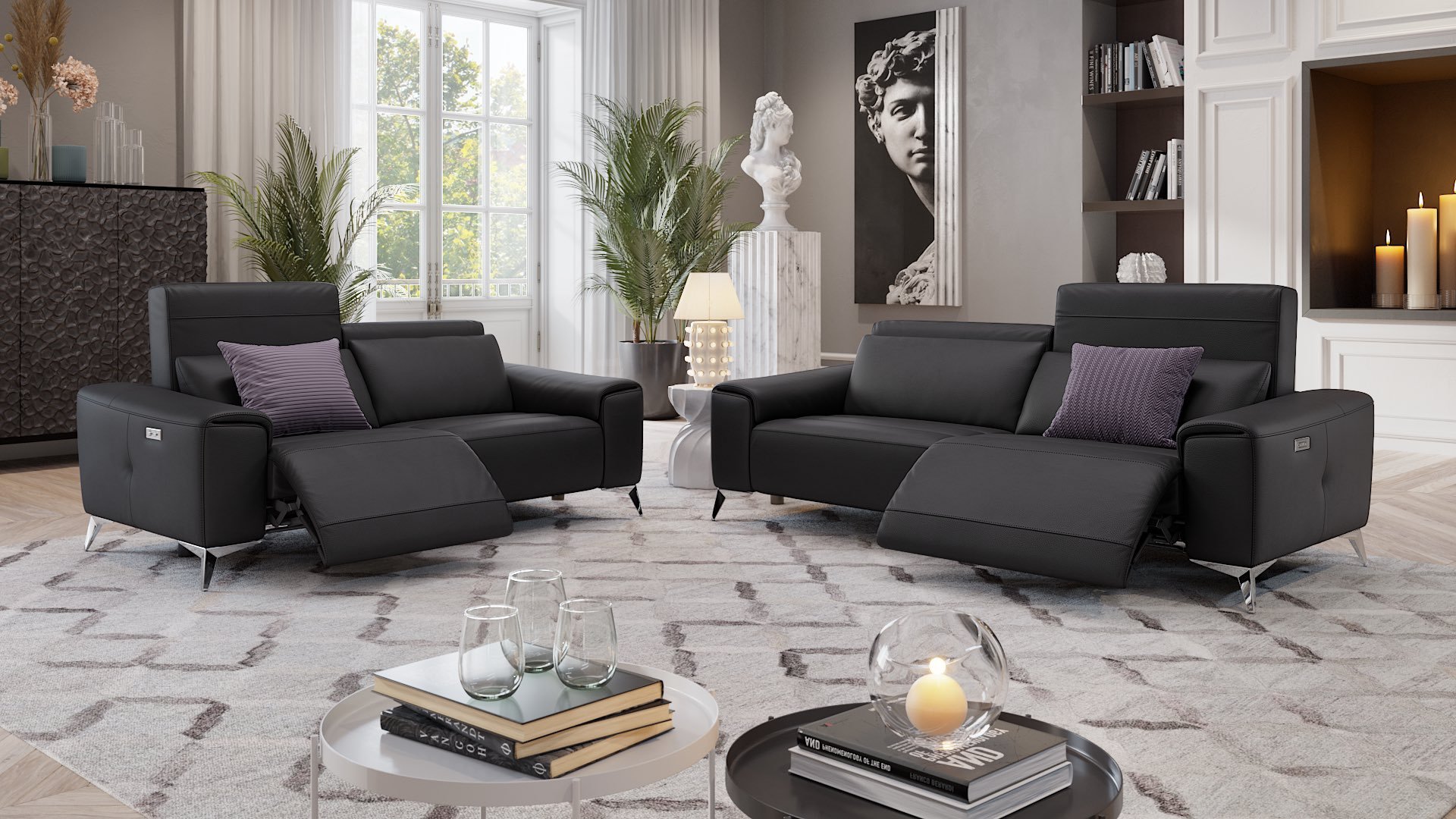 Leder 3-Sitzer Sofa BELLA