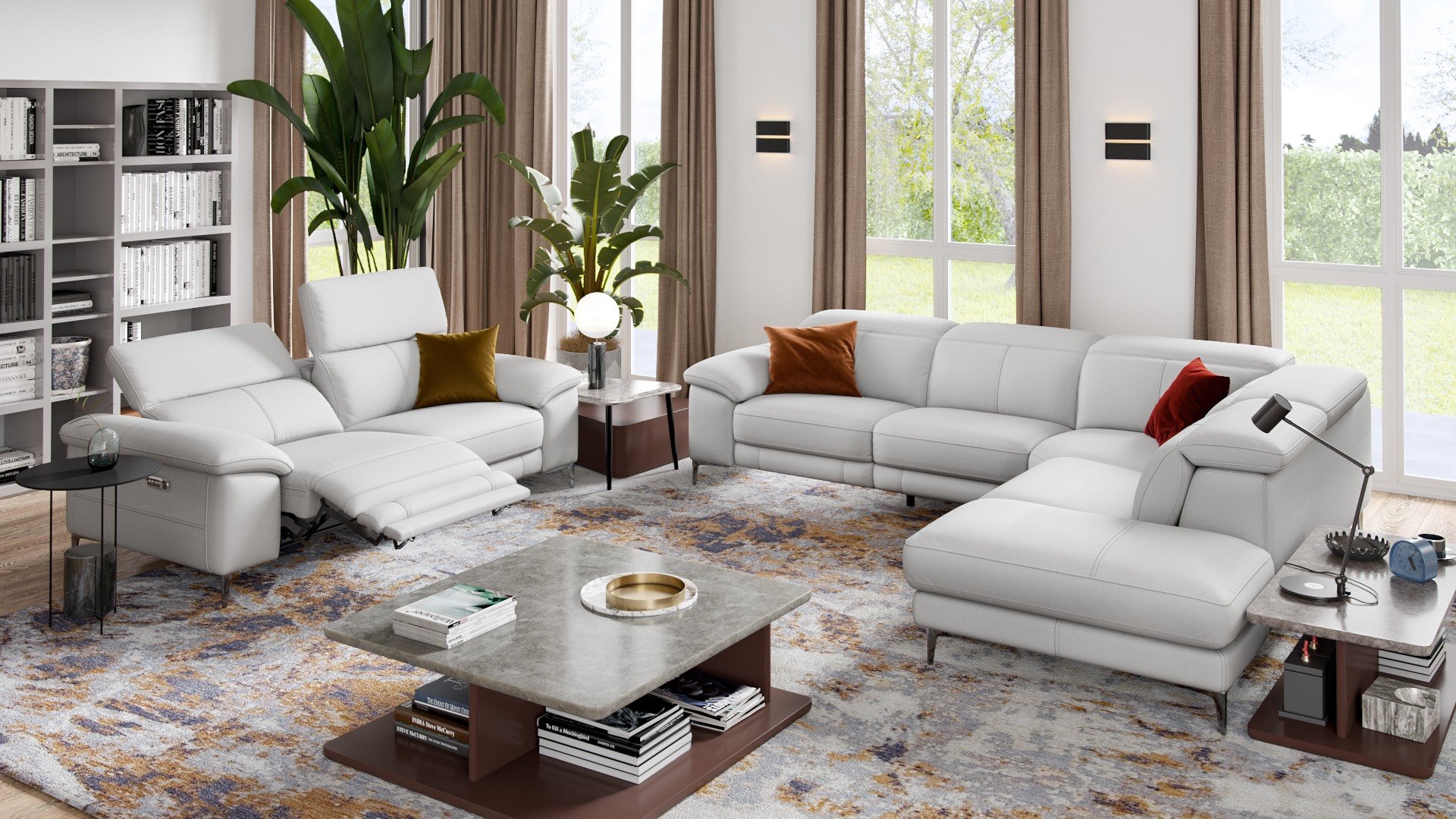 Leder Ecksofa SIENA