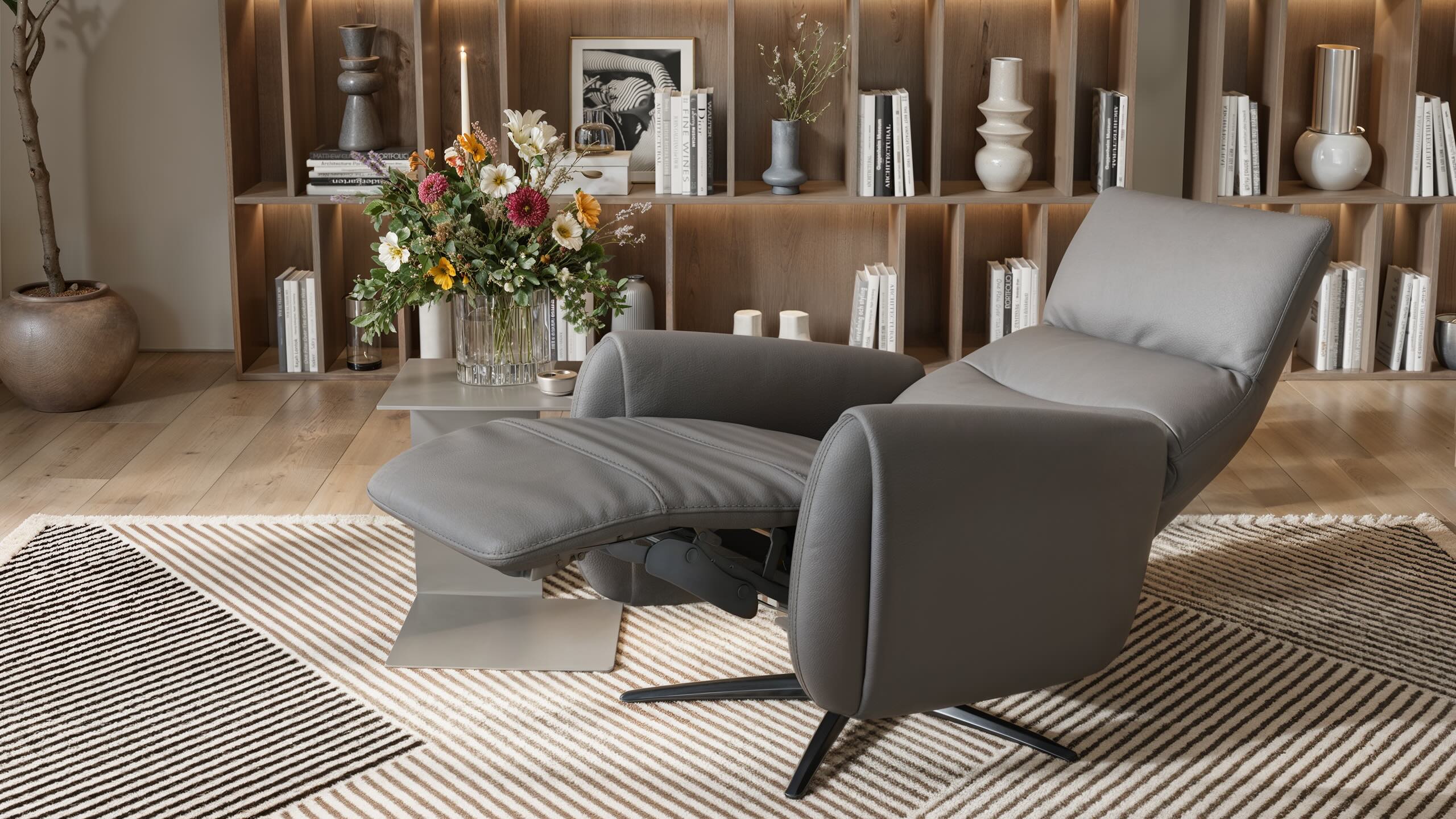 Leder Relaxsessel RIMINI