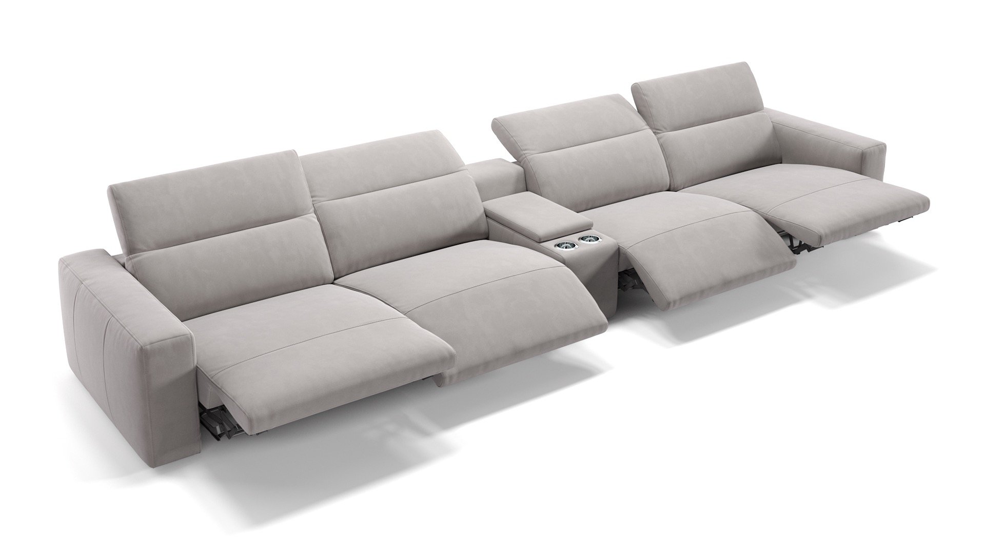 Stoff 4-Sitzer Kinosofa LENOLA