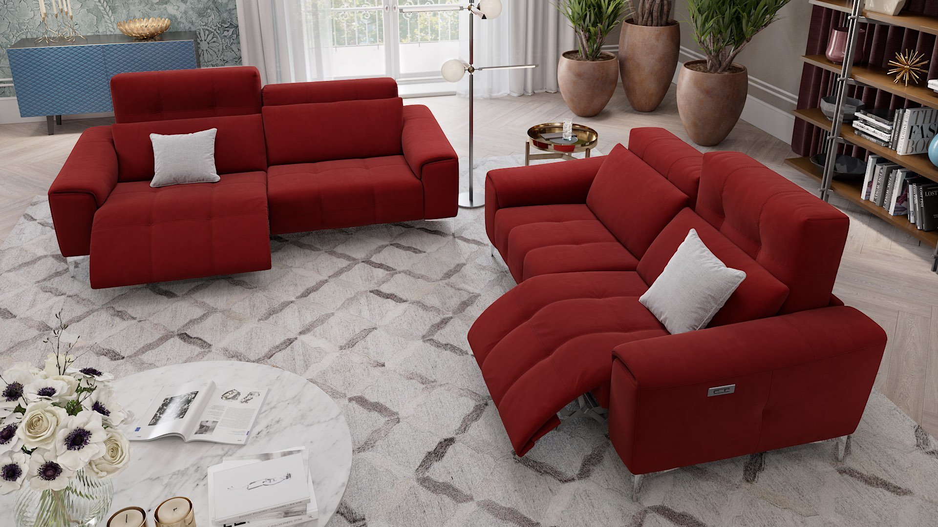 Stoff 3-Sitzer Sofa SALENTO