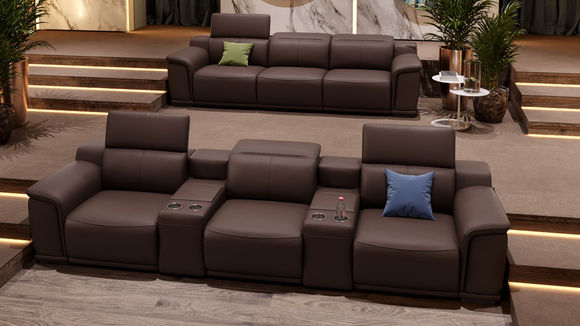 Leder 3-Sitzer Sofa XXL MONTEFINO