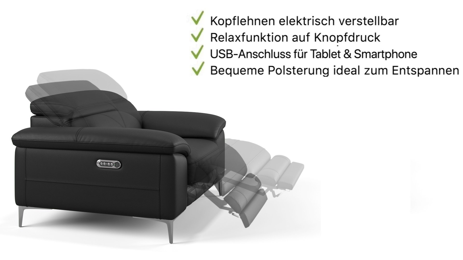 Leder Ecksofa SIENA