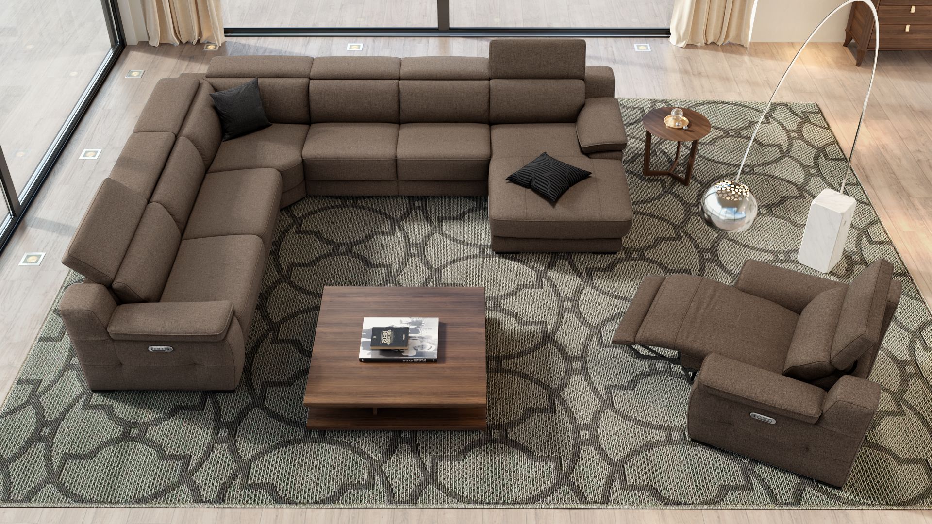 Stoff Ecksofa SAVELLI