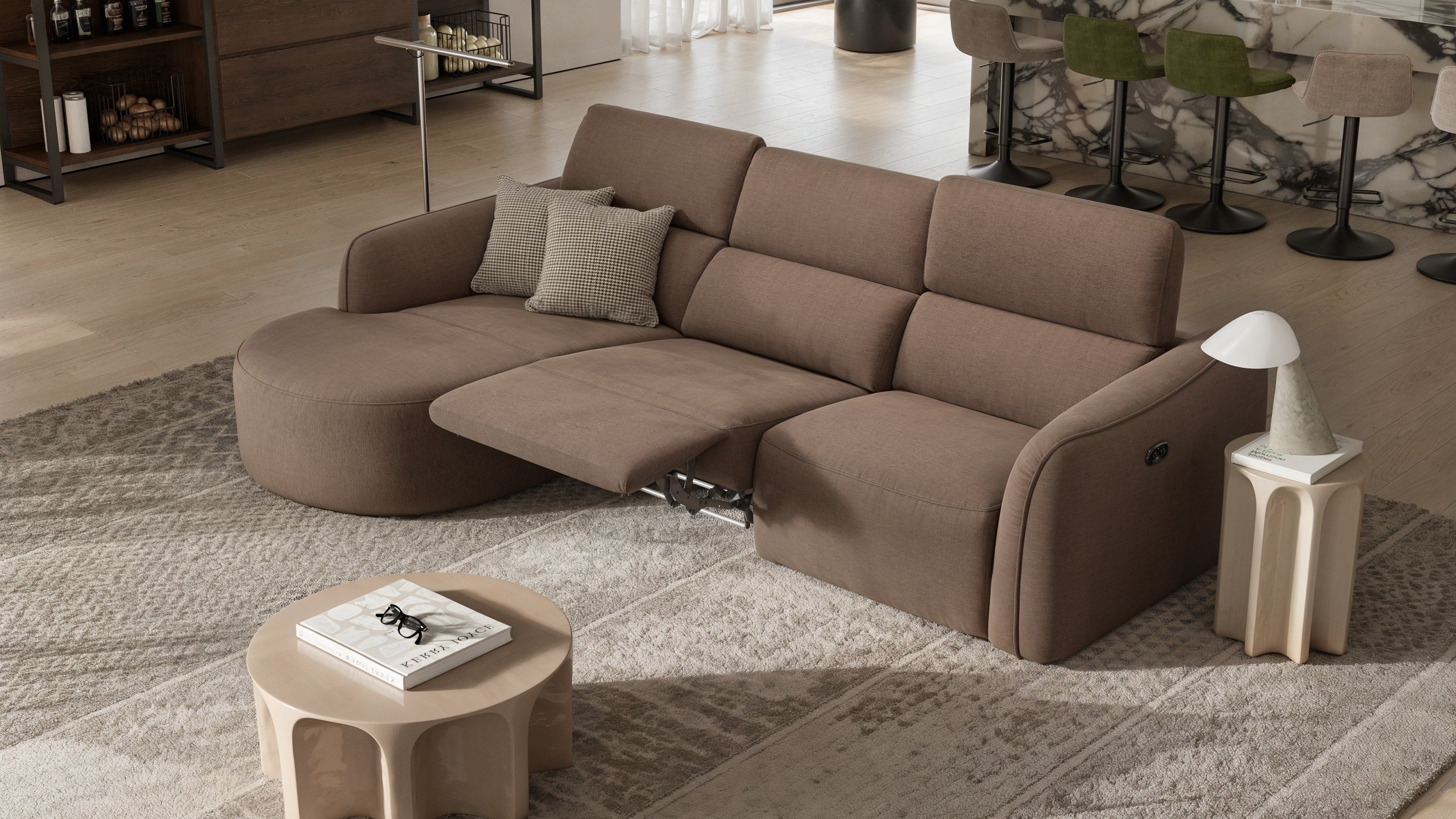 Stoff Ecksofa MILAZZO