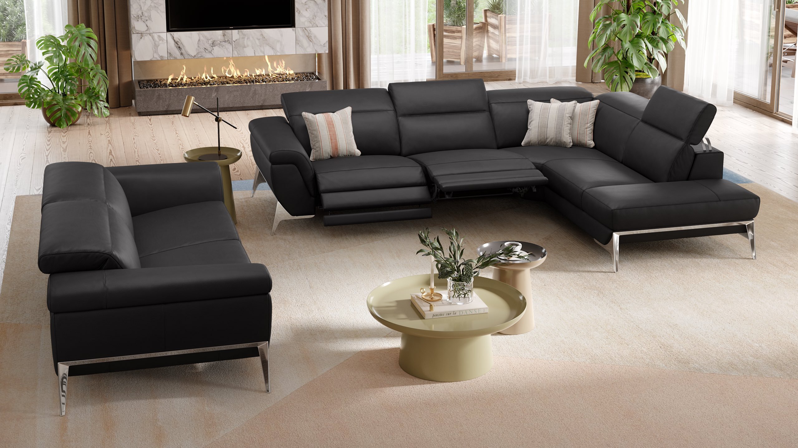 Leder Ecksofa ARINA