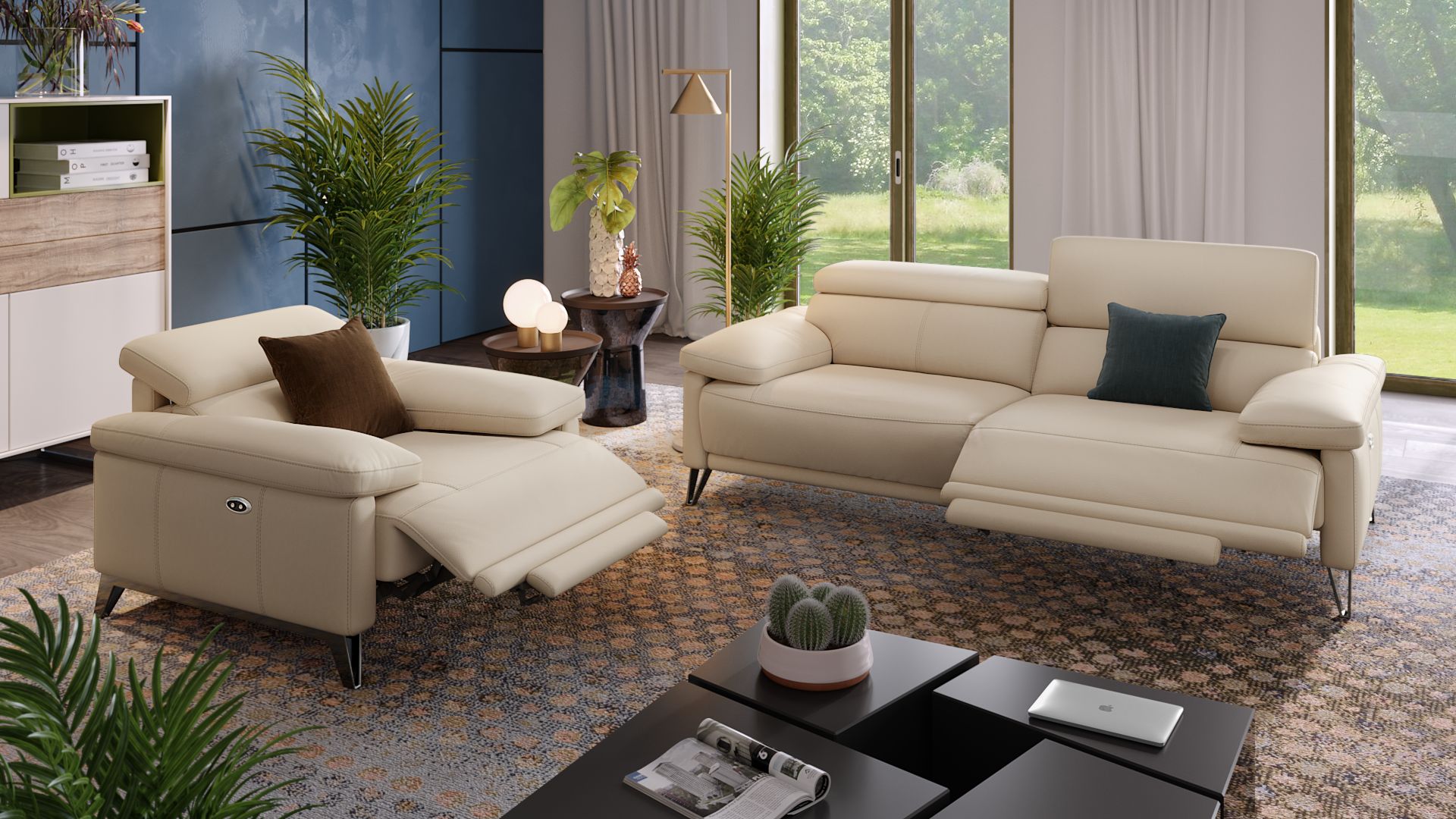 Leder 3-Sitzer Sofa CELANO