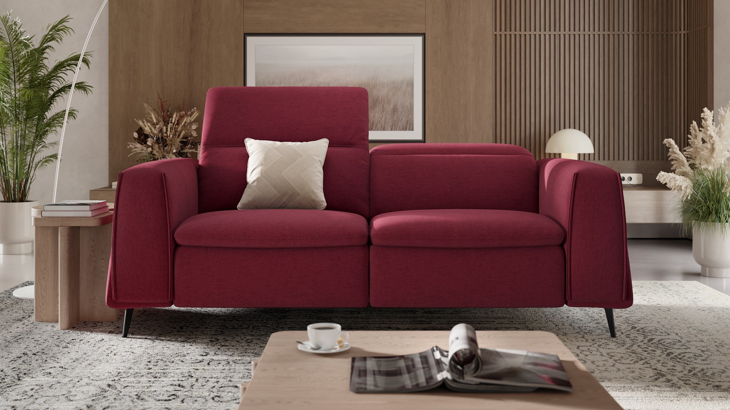 Stoff 2-Sitzer Sofa BELLUNO