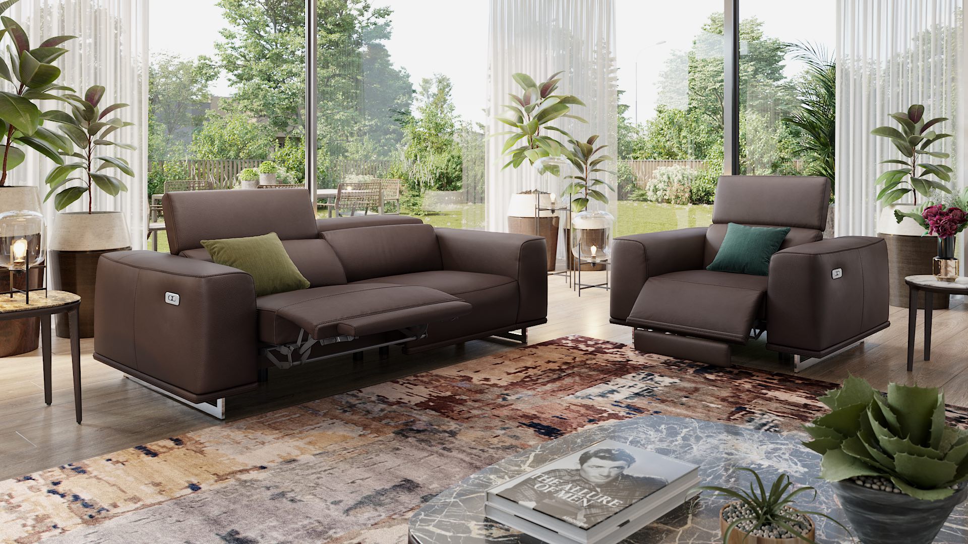 Leder 3-Sitzer Sofa ITALA