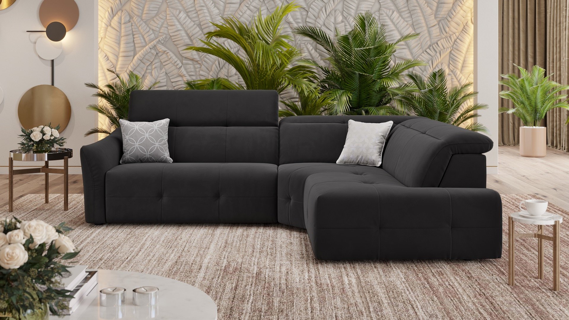 Stoff Ecksofa CASADO