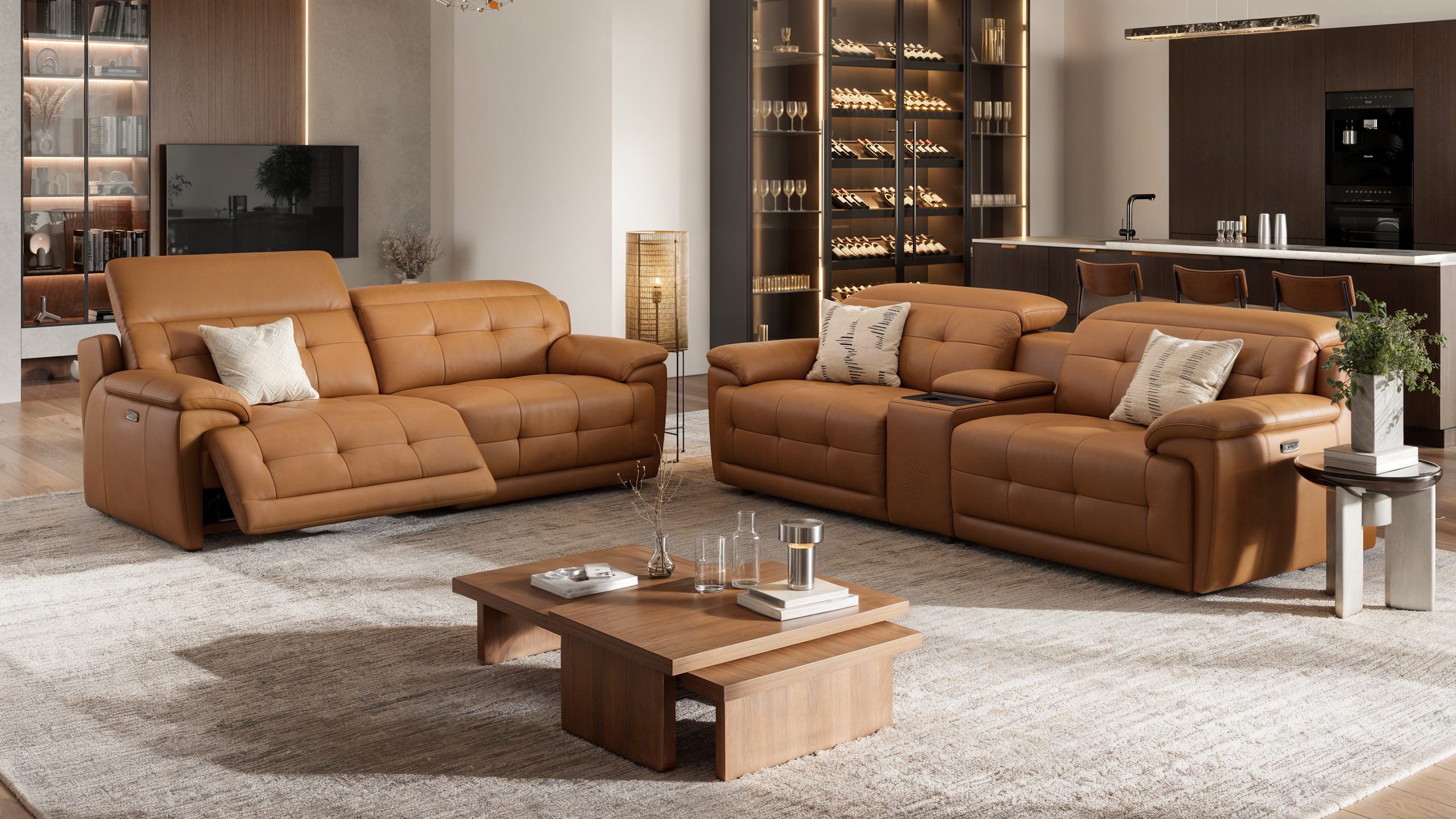 Leder Kinosofa VEGAS