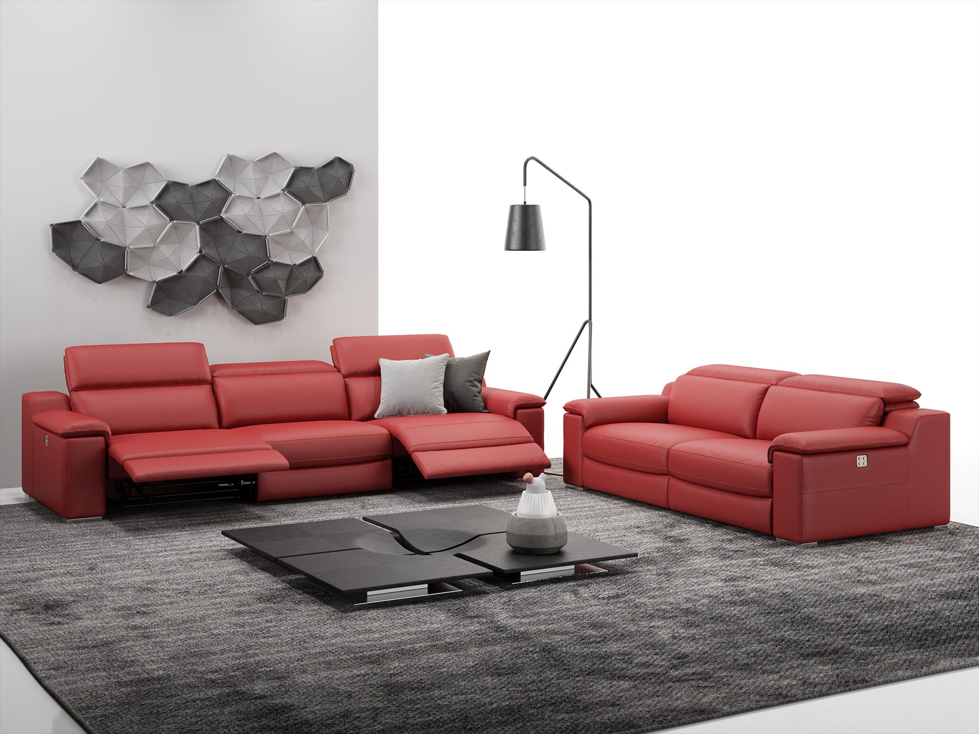 Leder 3-Sitzer Sofa MACELLO