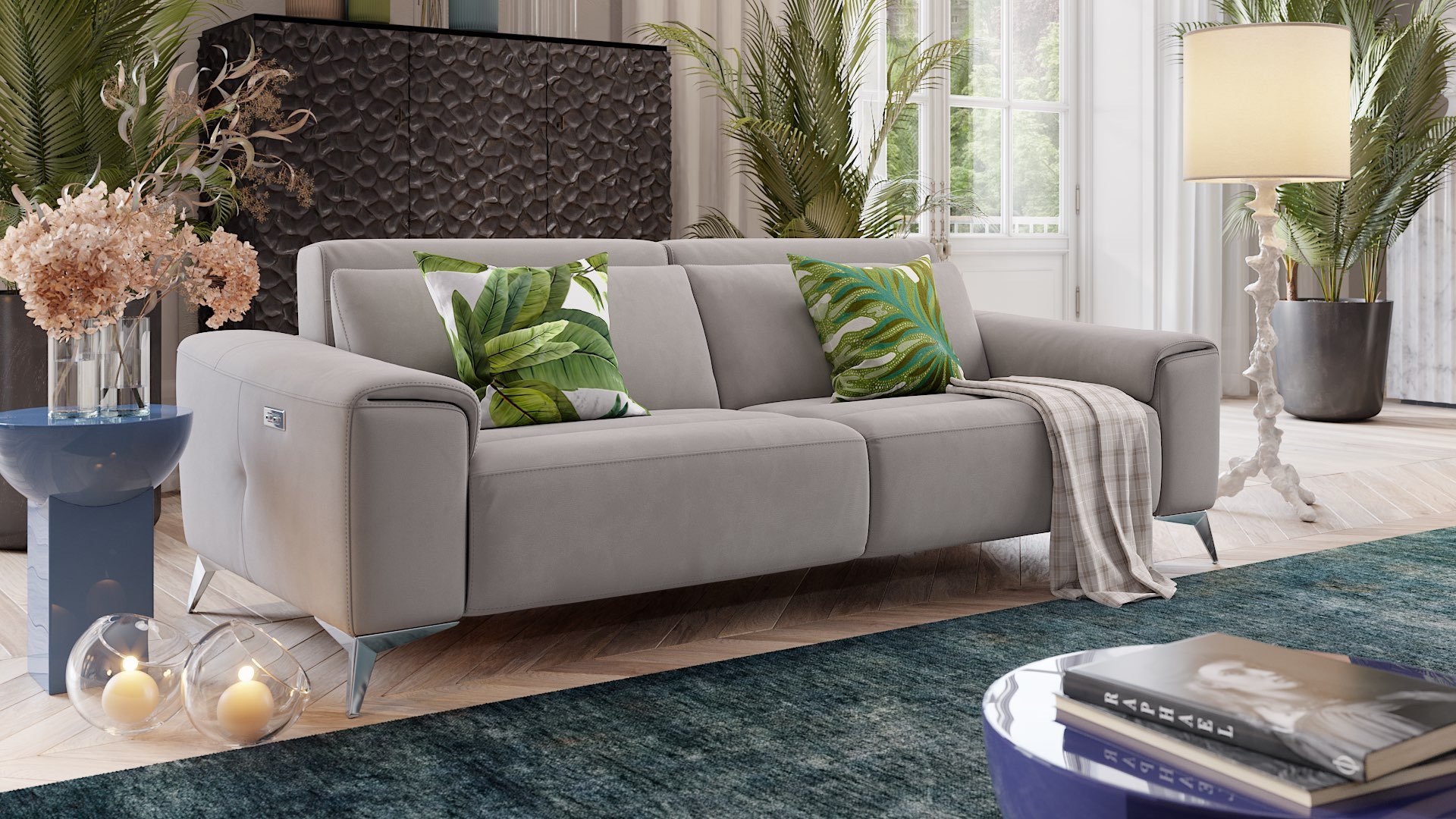 Stoff 3-Sitzer Sofa BELLA