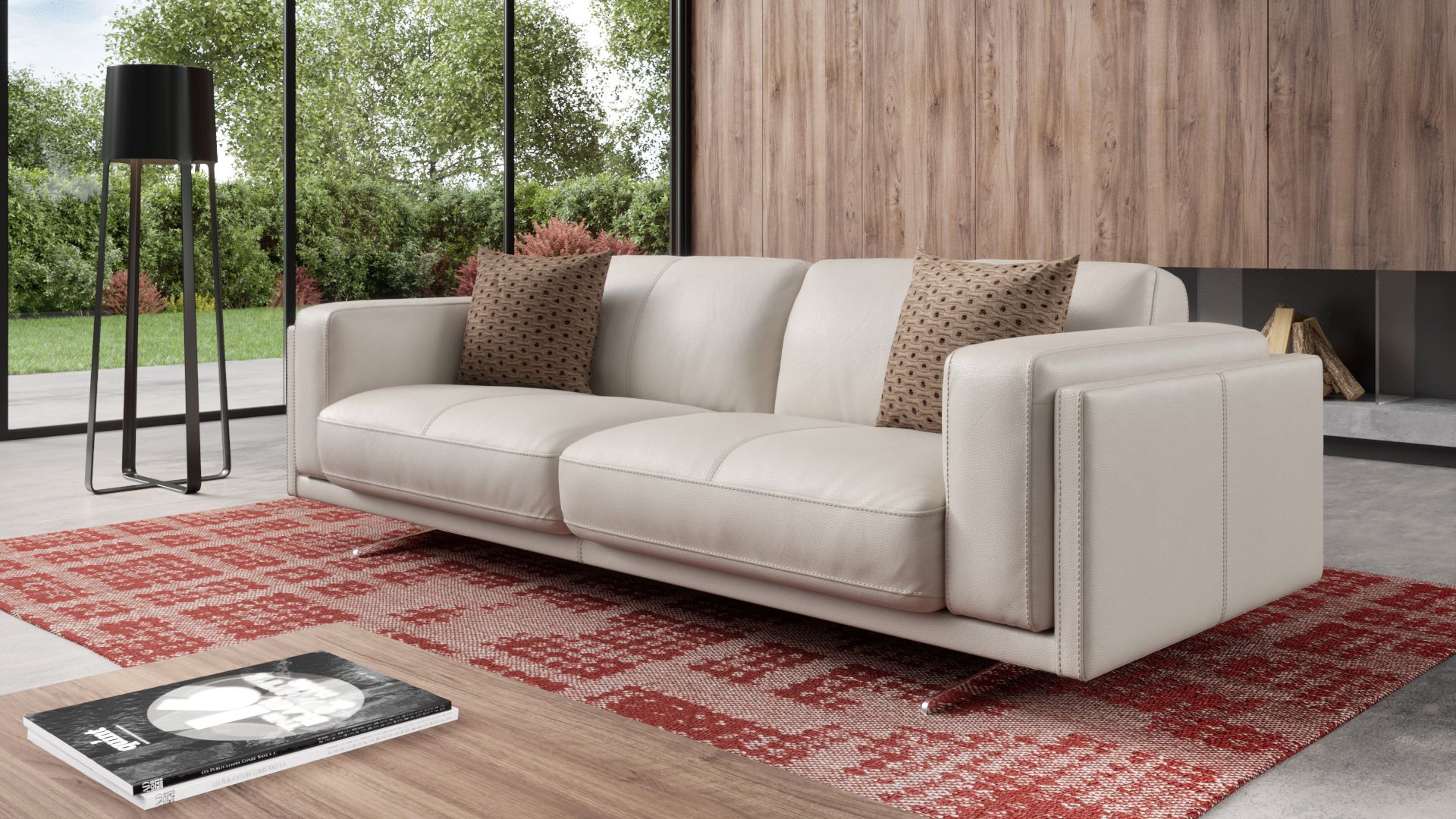 Leder 3-Sitzer Sofa BELLANTE