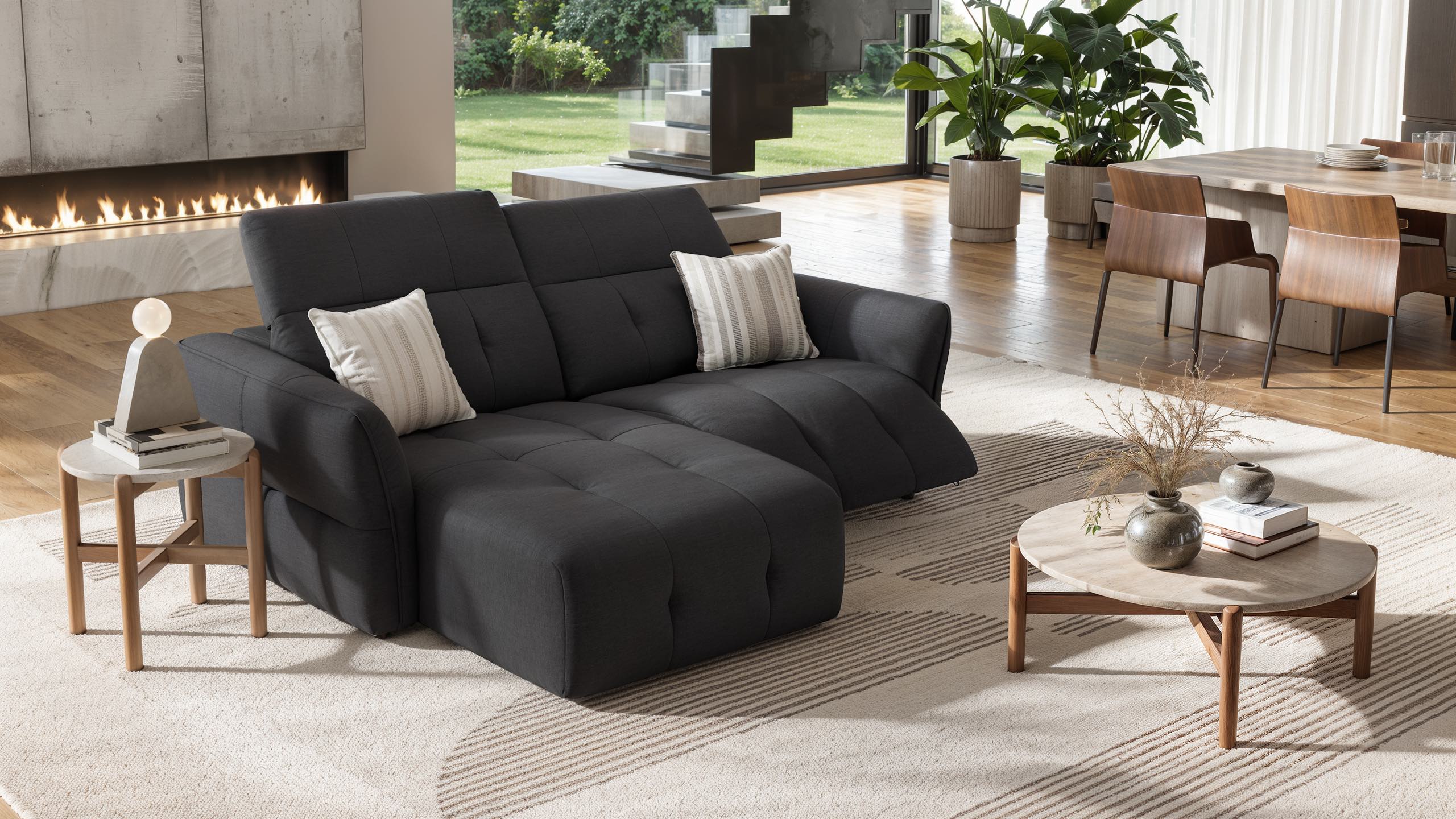 Stoff Ecksofa mini MARANELLO